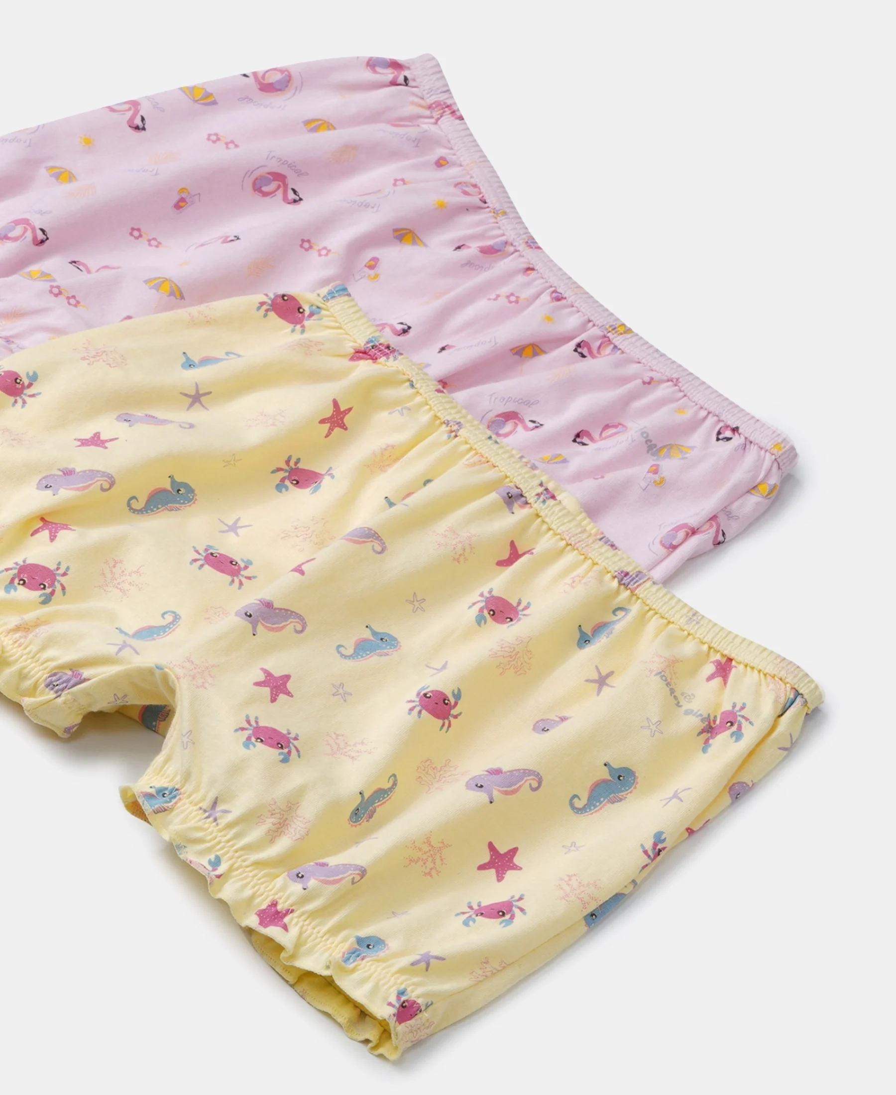 Super Combed Cotton Printed Bloomers with Ultrasoft Waistband - Fairy Tale & Lemon Meringue (Pack of 2) - Image 7