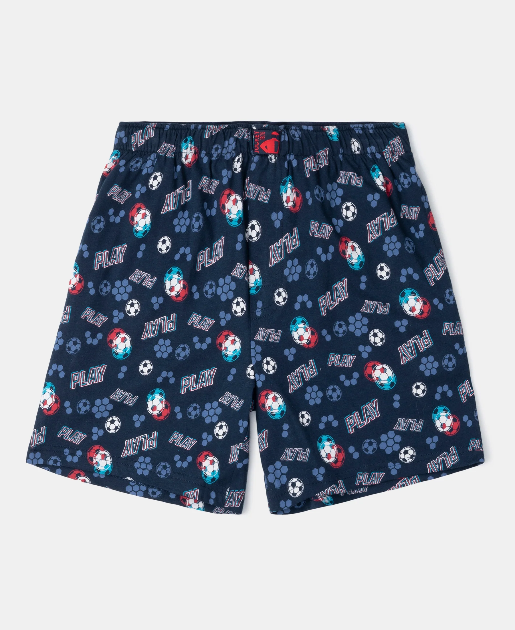 Super Combed Cotton Printed Boxer Shorts with Side Pockets - Navy & Chili Pepper (Pack of 2) - Image 6