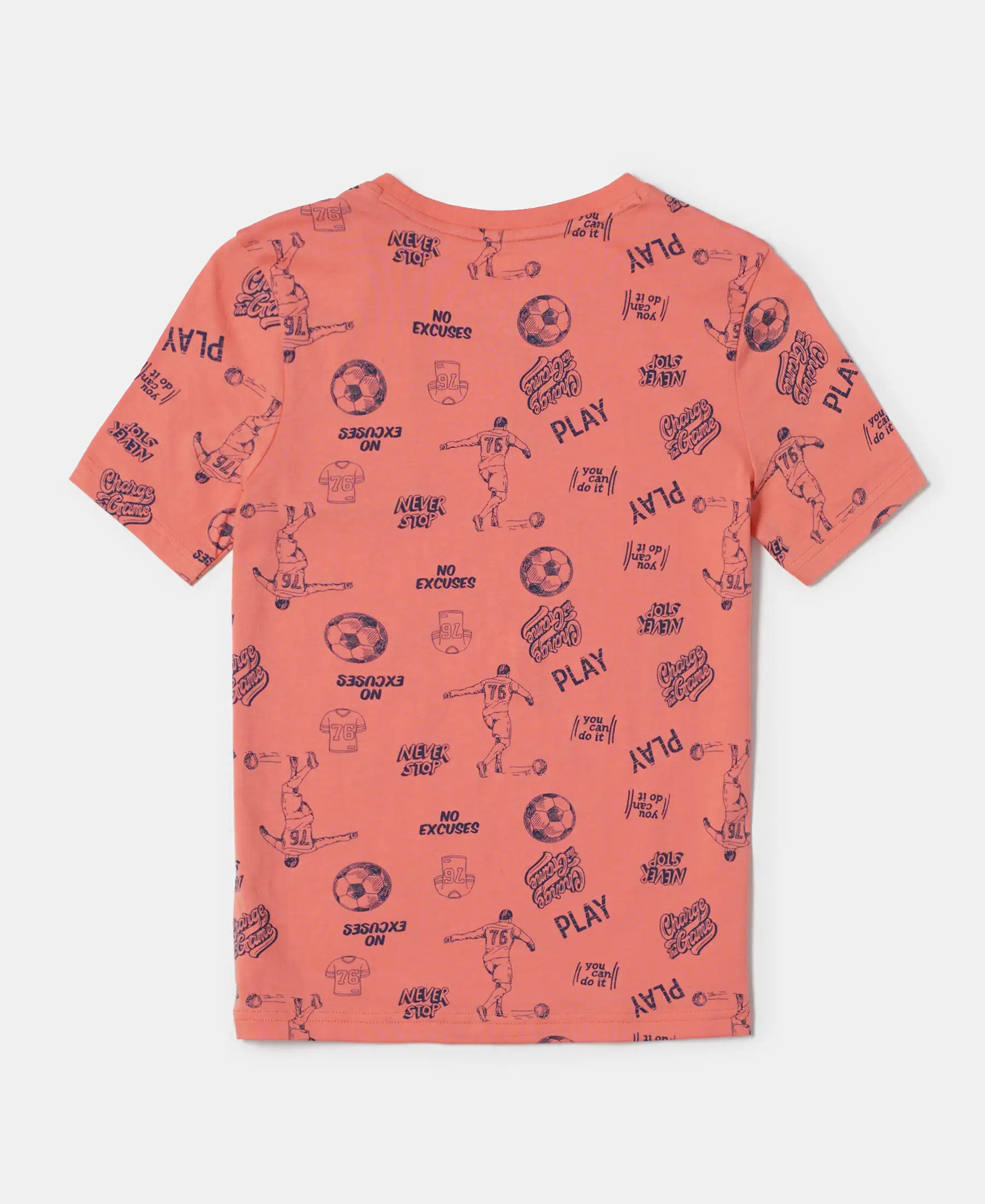 Boy's Super Combed Cotton Printed Half Sleeve T-Shirt - Assorted - Image 4
