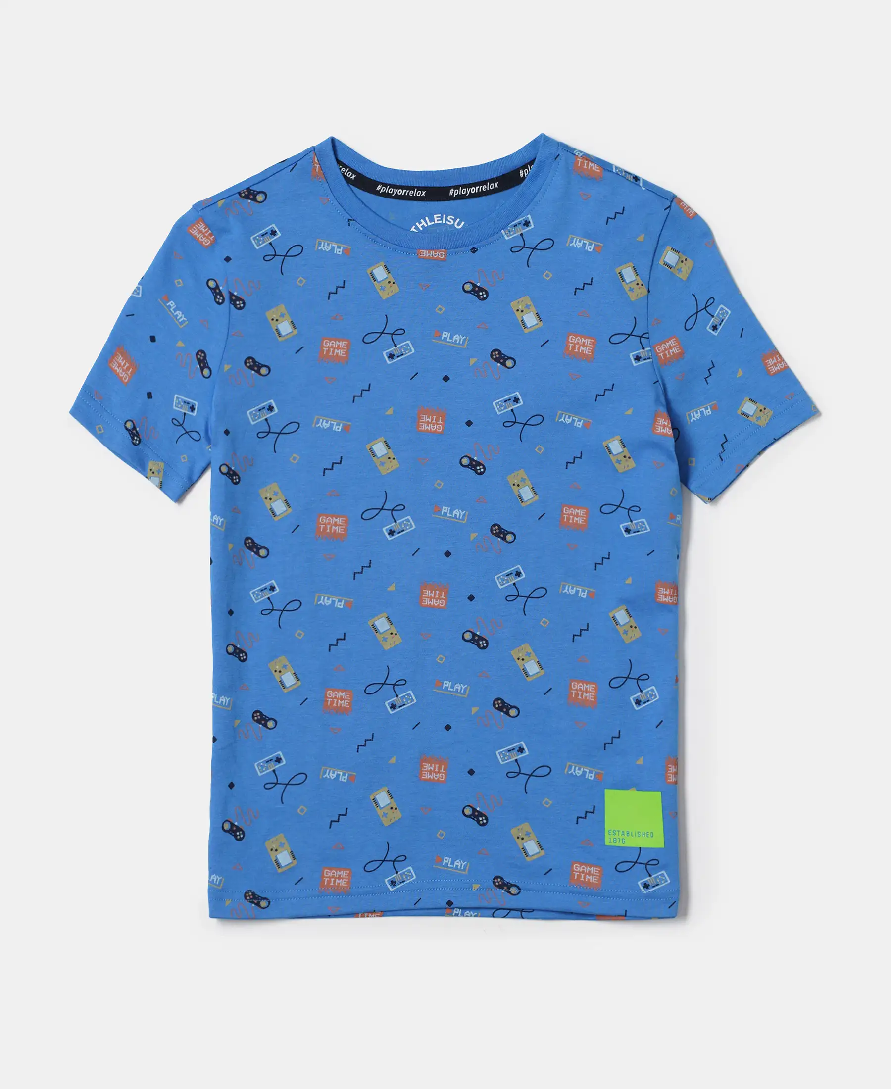 Boy's Super Combed Cotton Printed Half Sleeve T-Shirt - Assorted - Image 5