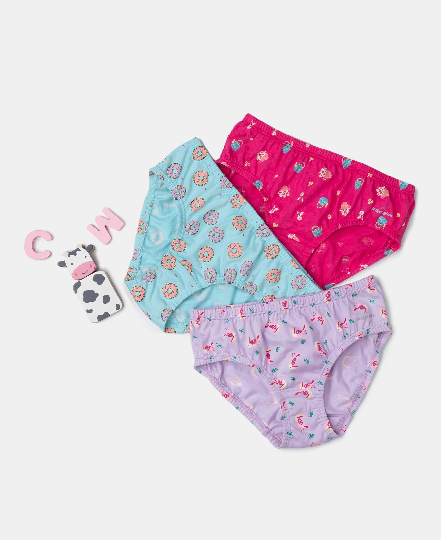 Super Combed Cotton Printed Panty with Ultrasoft Waistband - Angel Blue, Beetroot Pink & Lavendula (Pack of 3) - Image 5