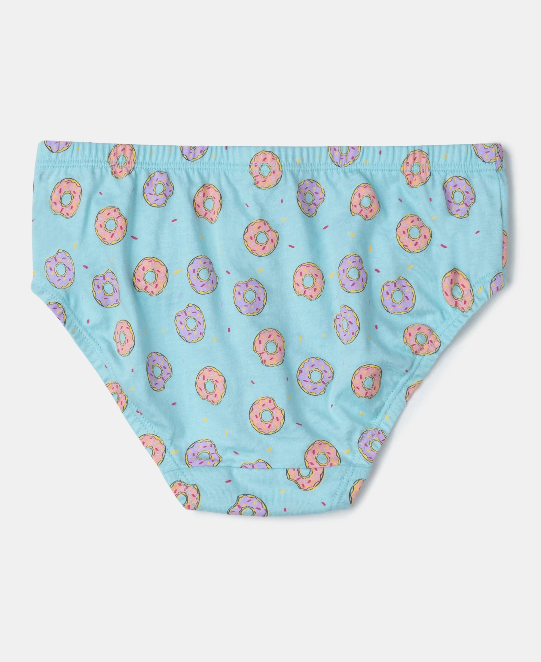 Super Combed Cotton Printed Panty with Ultrasoft Waistband - Lemon Meringue, Beetroot Pink & Angel Blue (Pack of 3) - Image 3
