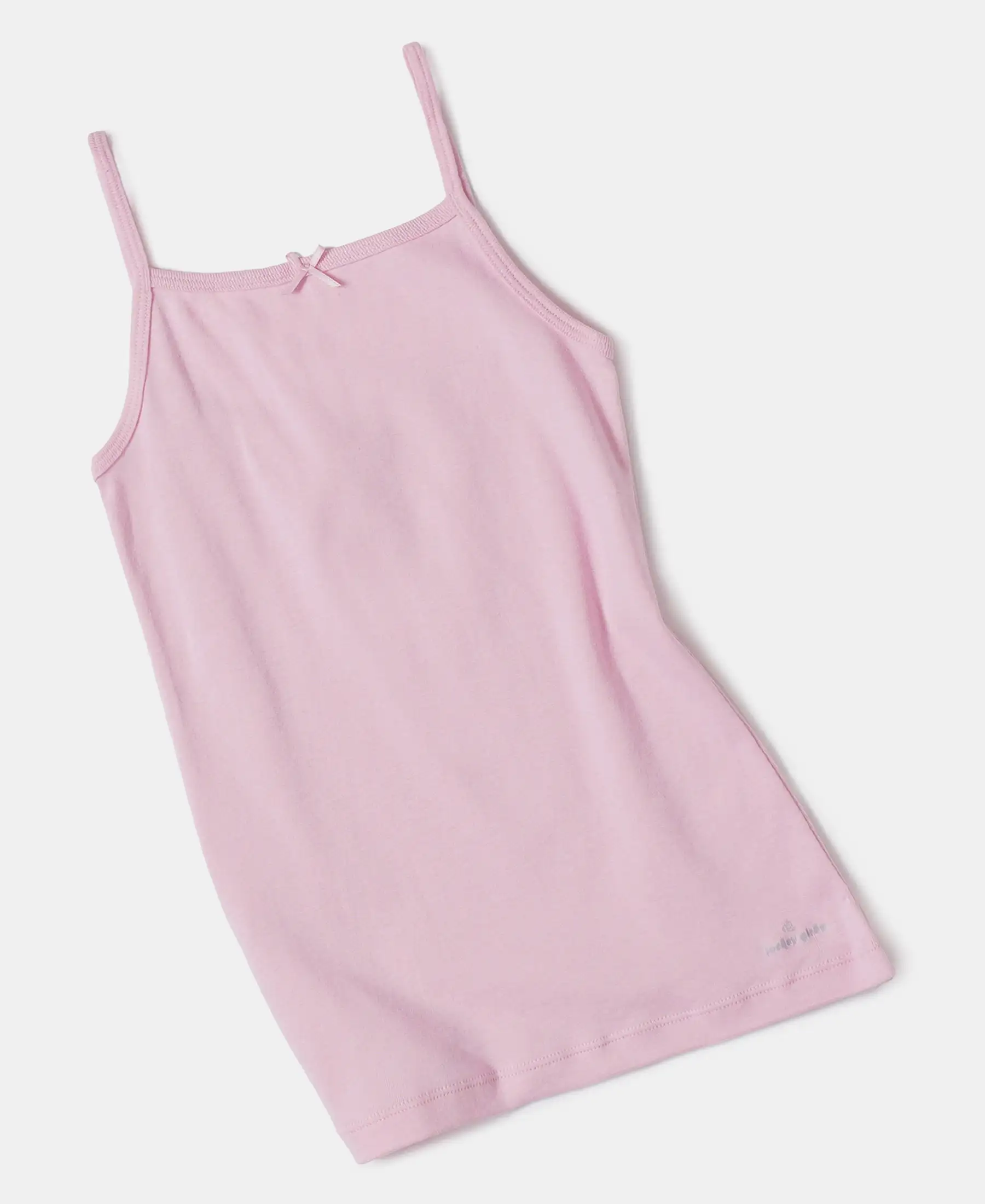 Super Combed Cotton Rib Fabric Camisole with Regular Straps - Sweet Lilac - Image 4