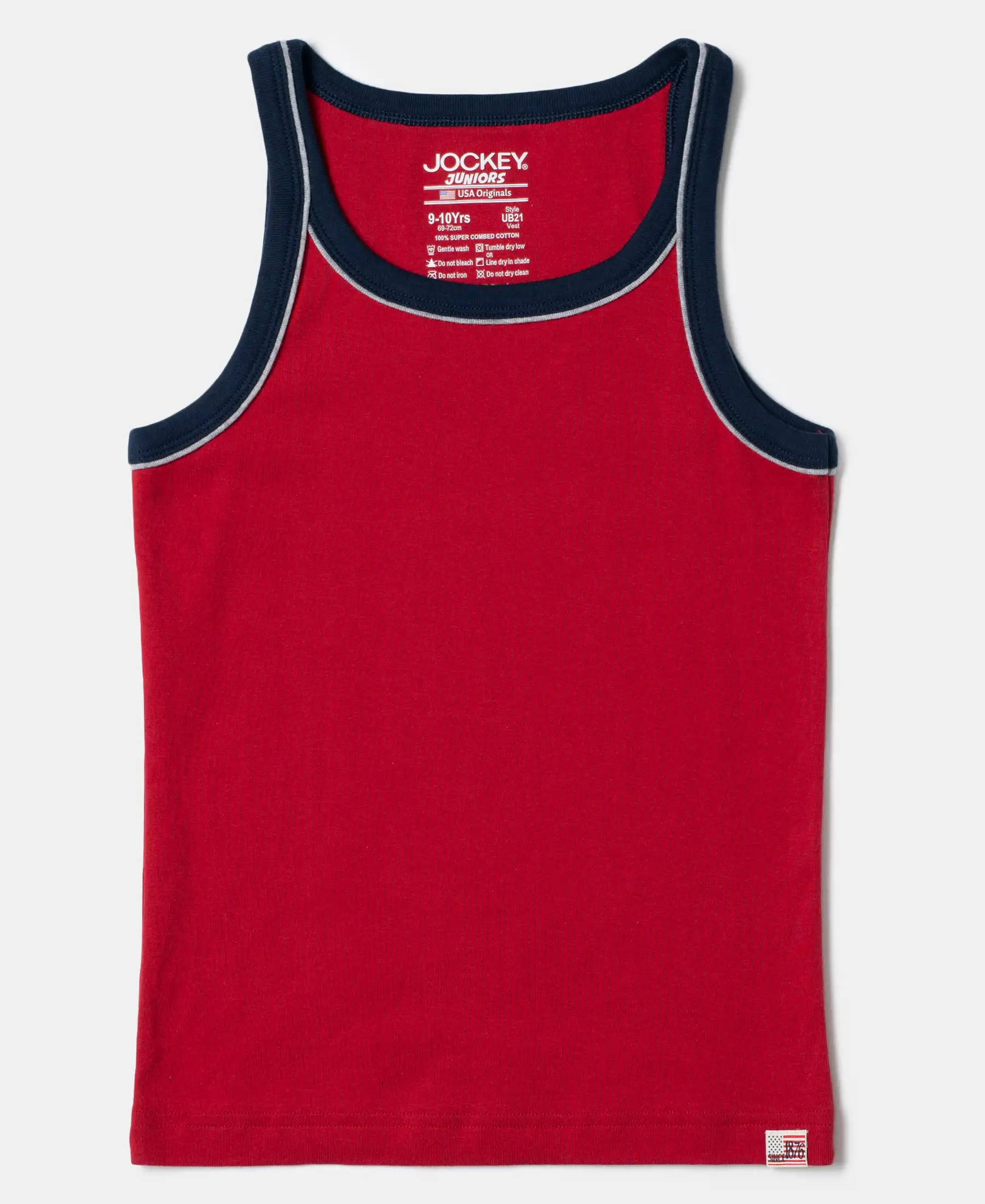 Super Combed Cotton Rib Fabric Sleeveless Vest - Assorted Colors