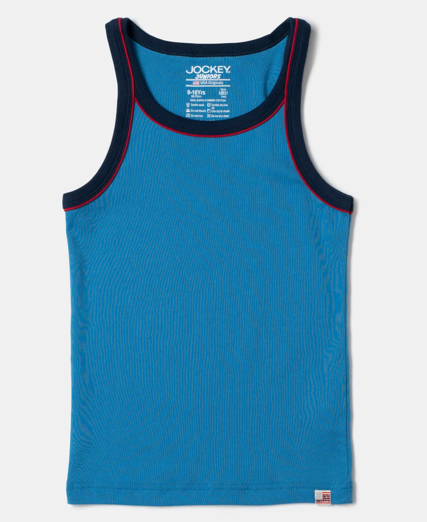 Super Combed Cotton Rib Fabric Sleeveless Vest - Assorted Colors - Image 10
