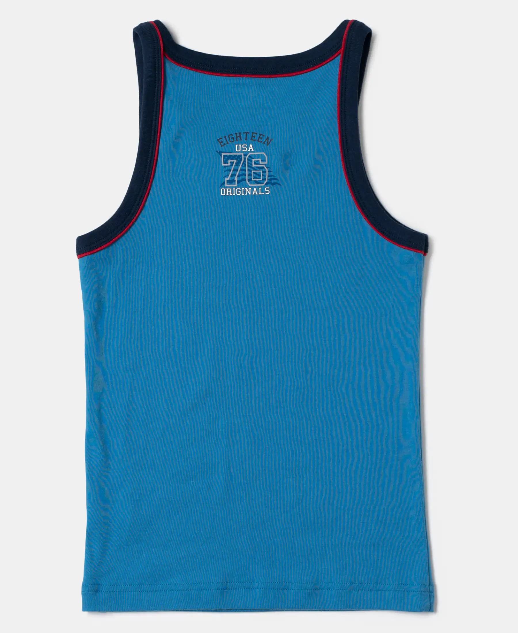 Super Combed Cotton Rib Fabric Sleeveless Vest - Assorted Colors - Image 11