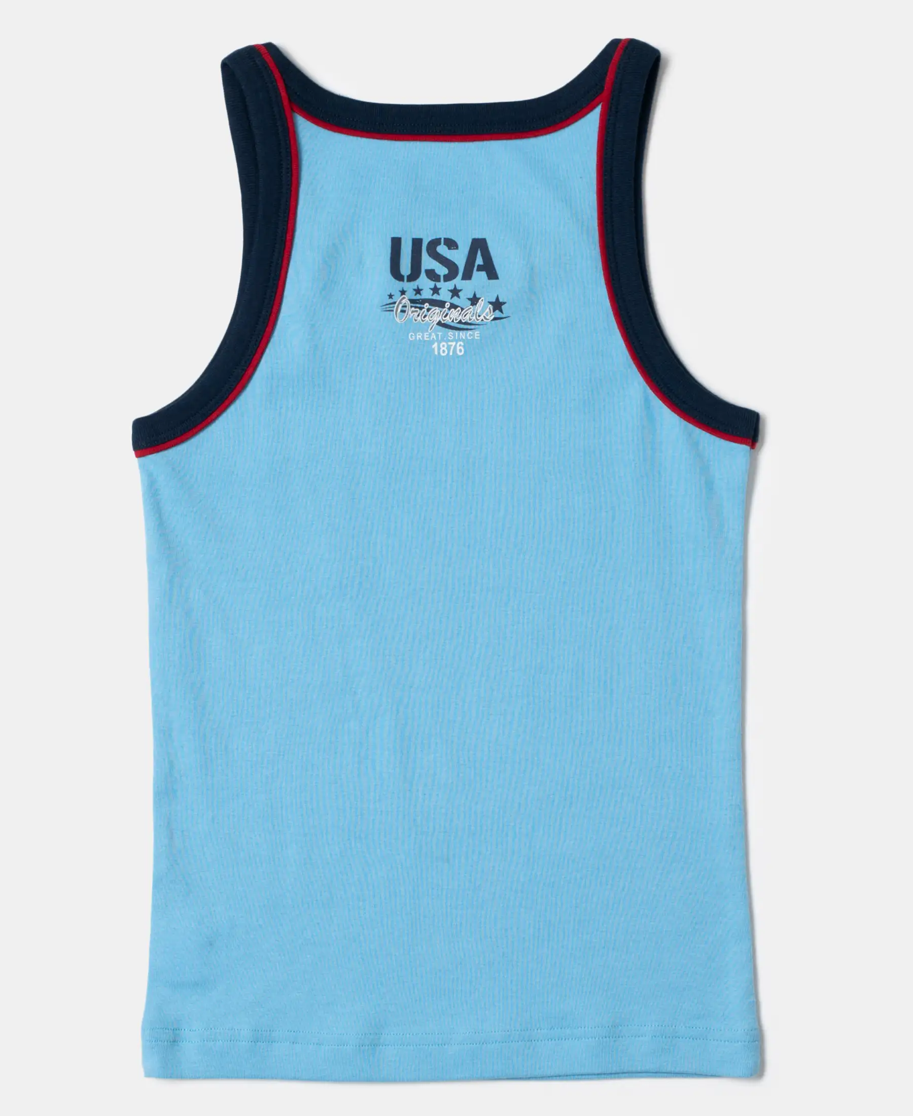 Super Combed Cotton Rib Fabric Sleeveless Vest - Assorted Colors - Image 13