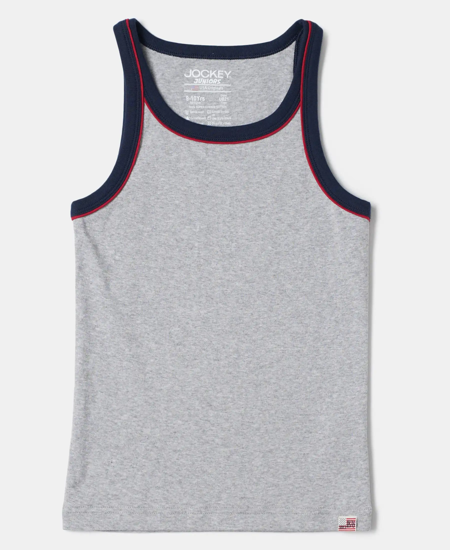 Super Combed Cotton Rib Fabric Sleeveless Vest - Assorted Colors - Image 6