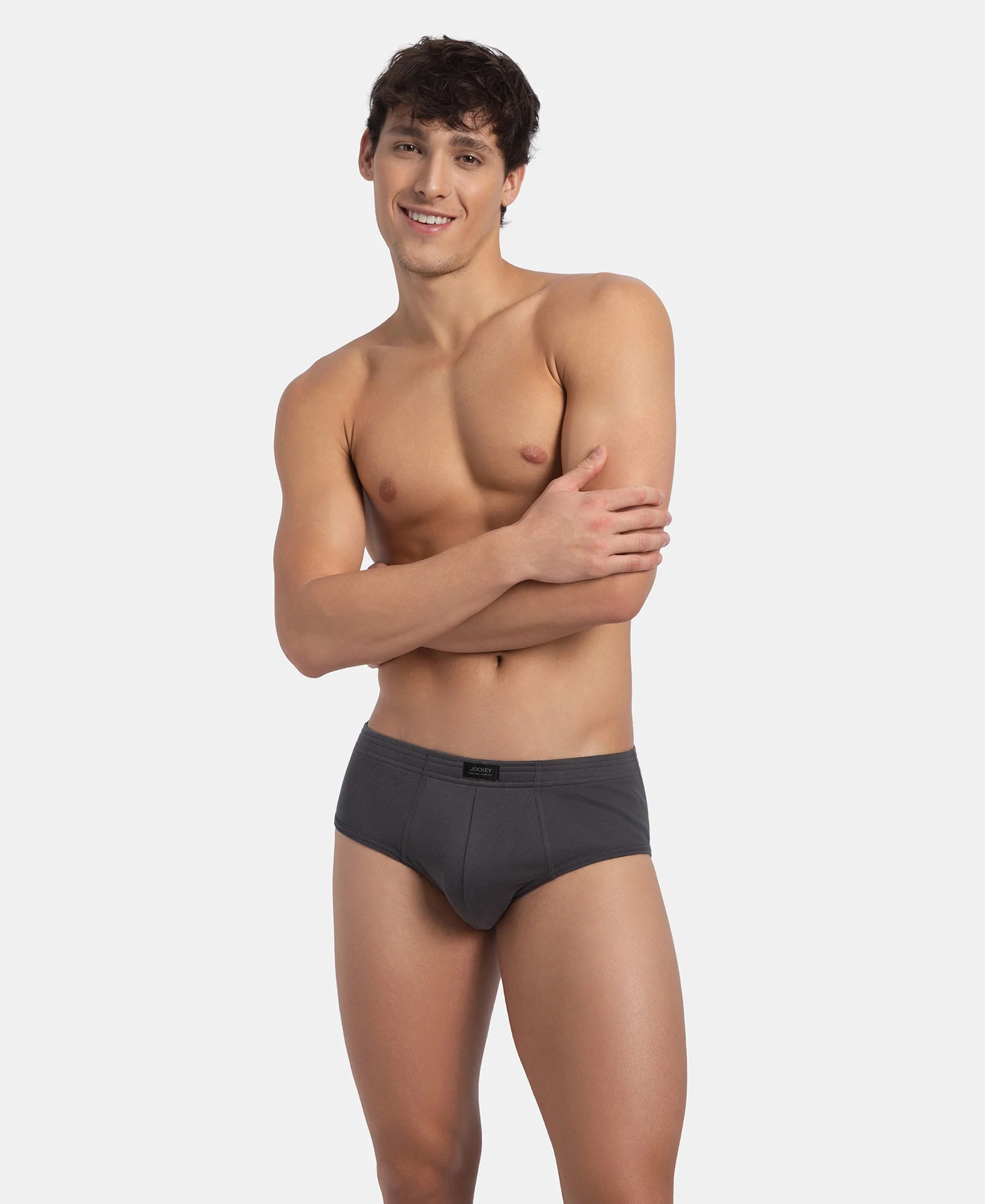 Super Combed Cotton Rib Solid Brief with StayFresh Treatment - Magnet (Pack of 2) - Image 6