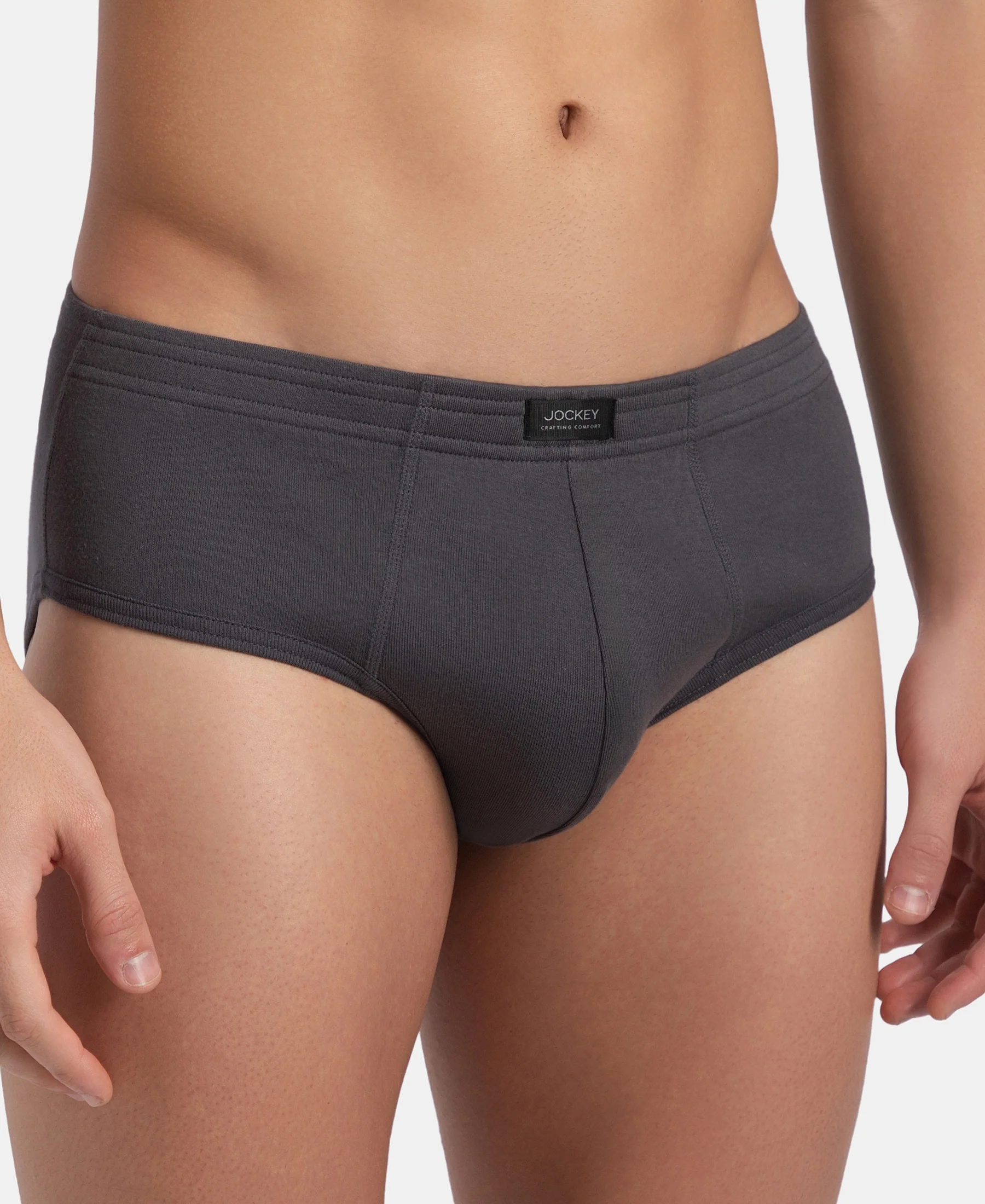 Super Combed Cotton Rib Solid Brief with StayFresh Treatment - Magnet (Pack of 2) - Image 8