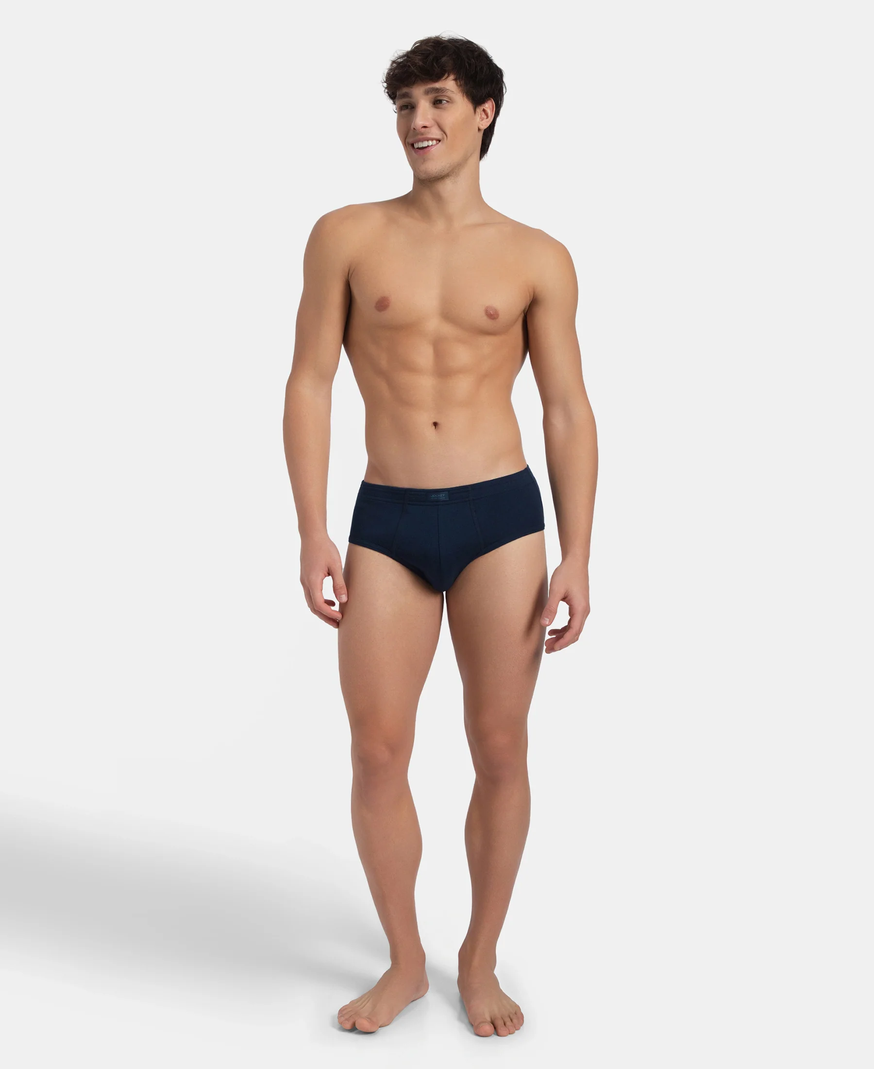 Super Combed Cotton Rib Solid Brief with StayFresh Treatment - Pageant Blue (Pack of 2) - Image 4