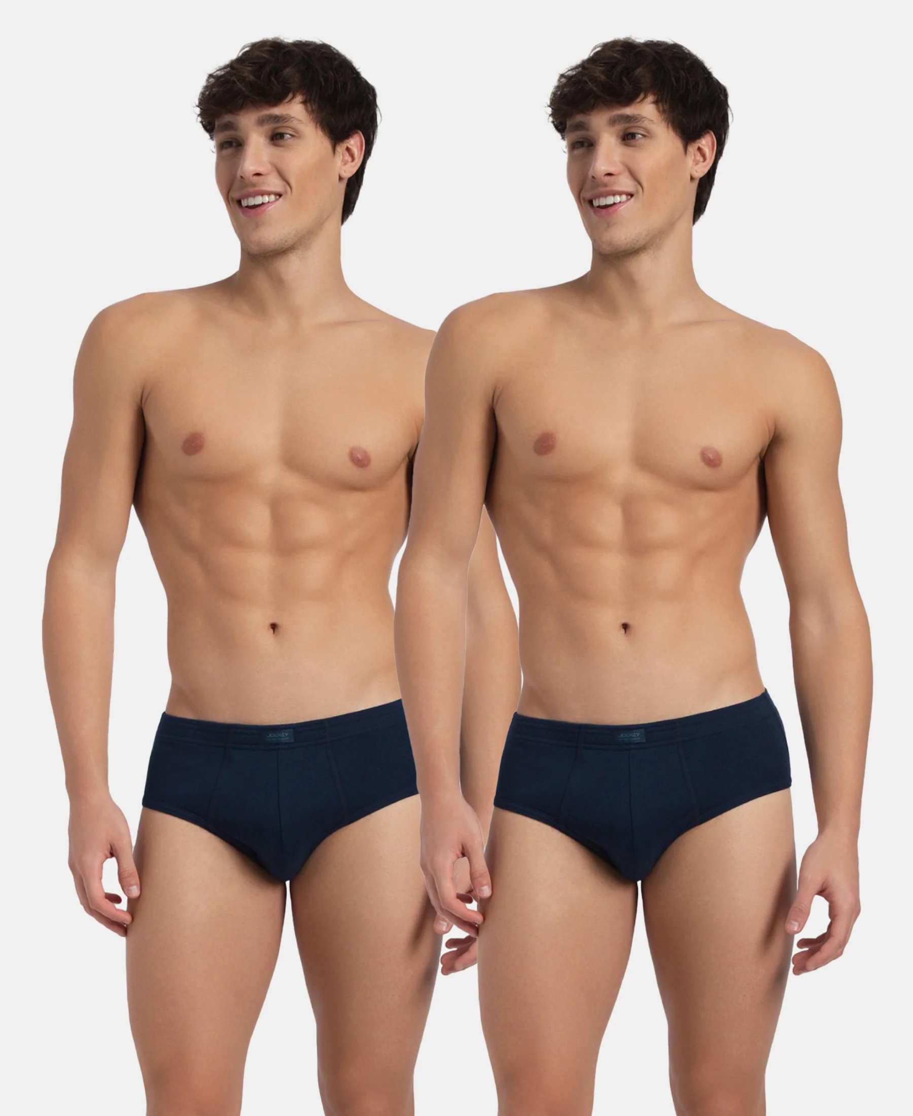 Super Combed Cotton Rib Solid Brief with StayFresh Treatment - Pageant Blue (Pack of 2) - Image 5