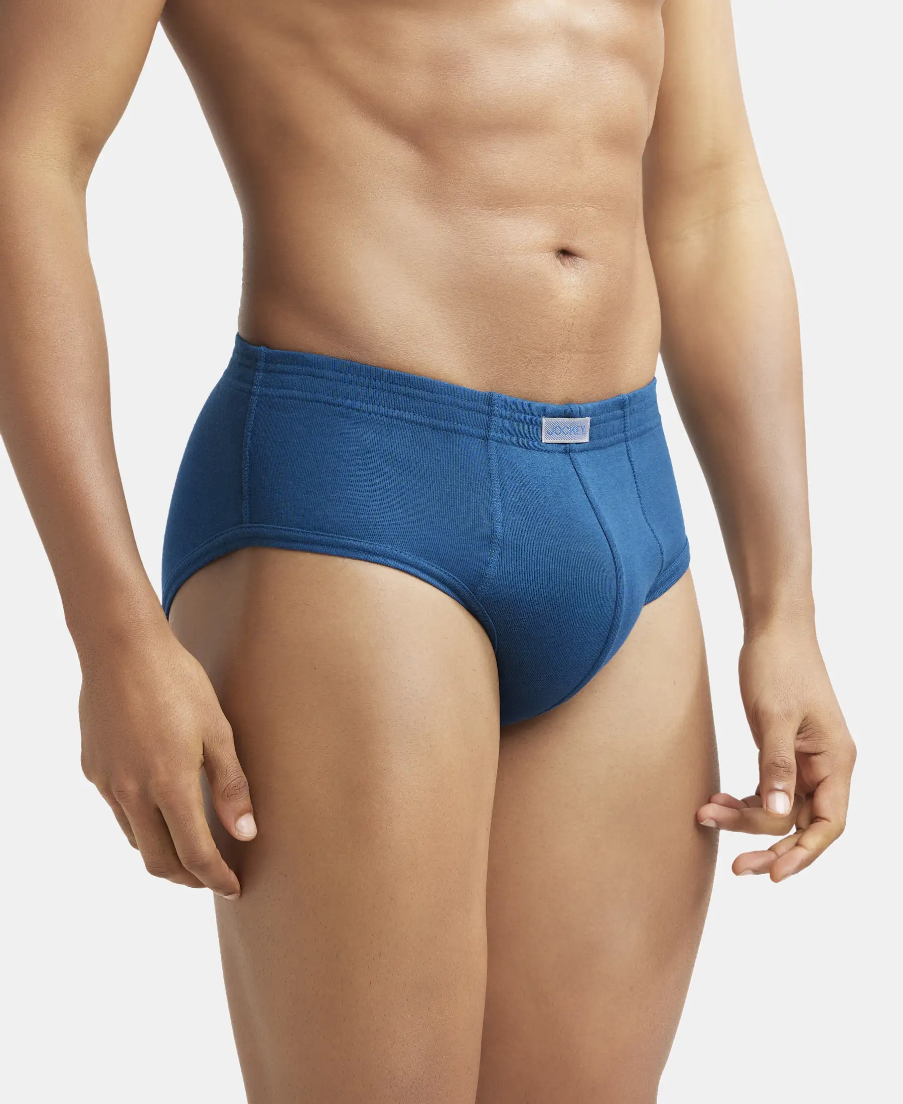 Super Combed Cotton Rib Solid Brief with StayFresh Treatment - Poseidon - Image 2