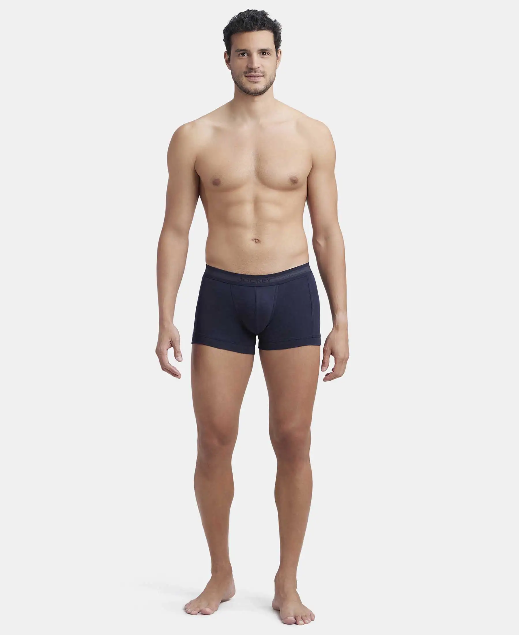 Super Combed Cotton Rib Solid Trunk with StayFresh Treatment - Deep Navy - Image 4
