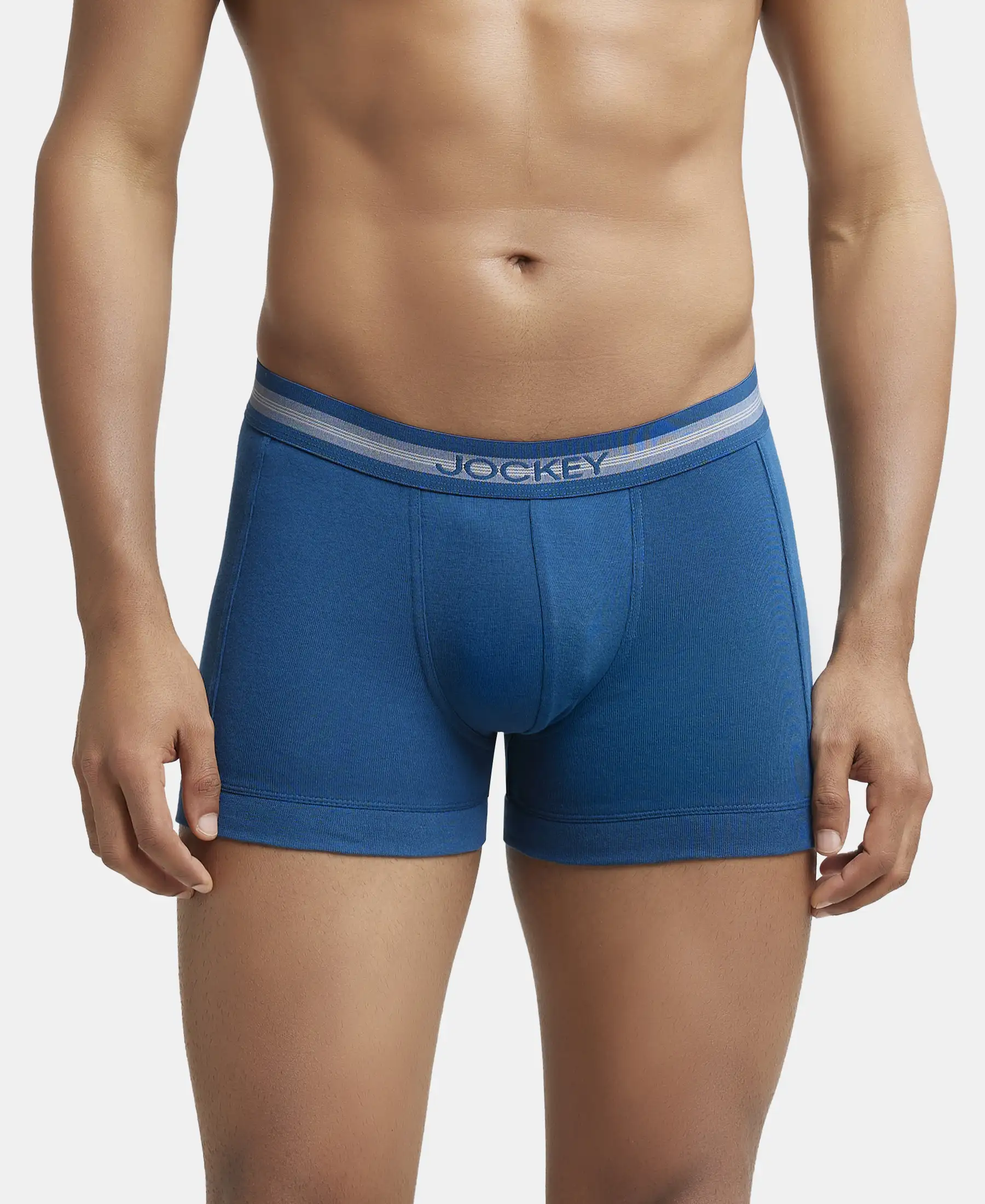 Super Combed Cotton Rib Solid Trunk with StayFresh Treatment - Poseidon