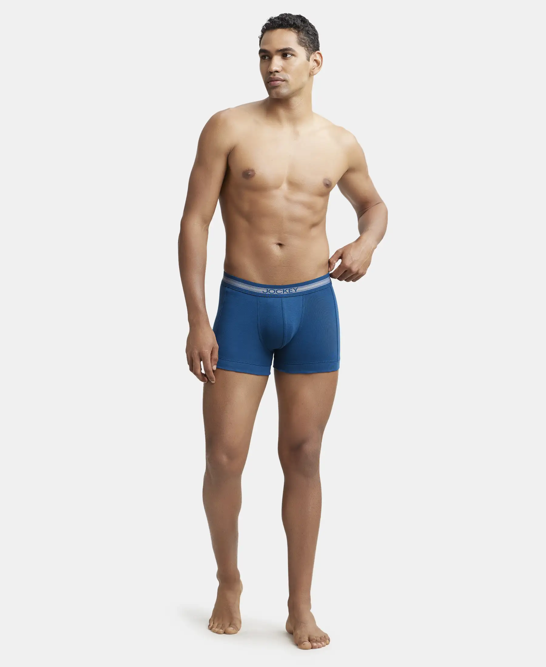 Super Combed Cotton Rib Solid Trunk with StayFresh Treatment - Poseidon - Image 4