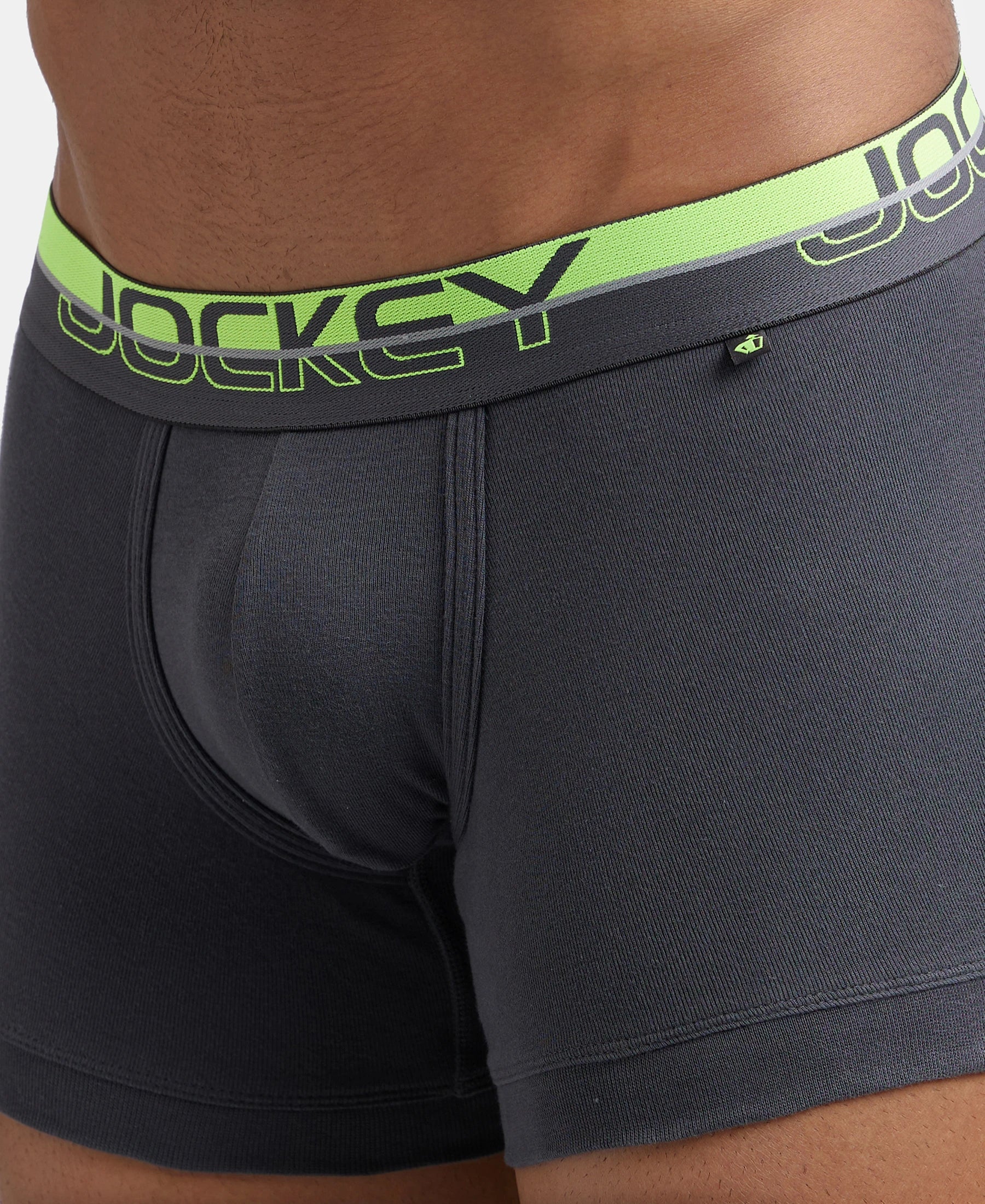 Super Combed Cotton Rib Solid Trunk with Ultrasoft Waistband - Asphalt - Image 7