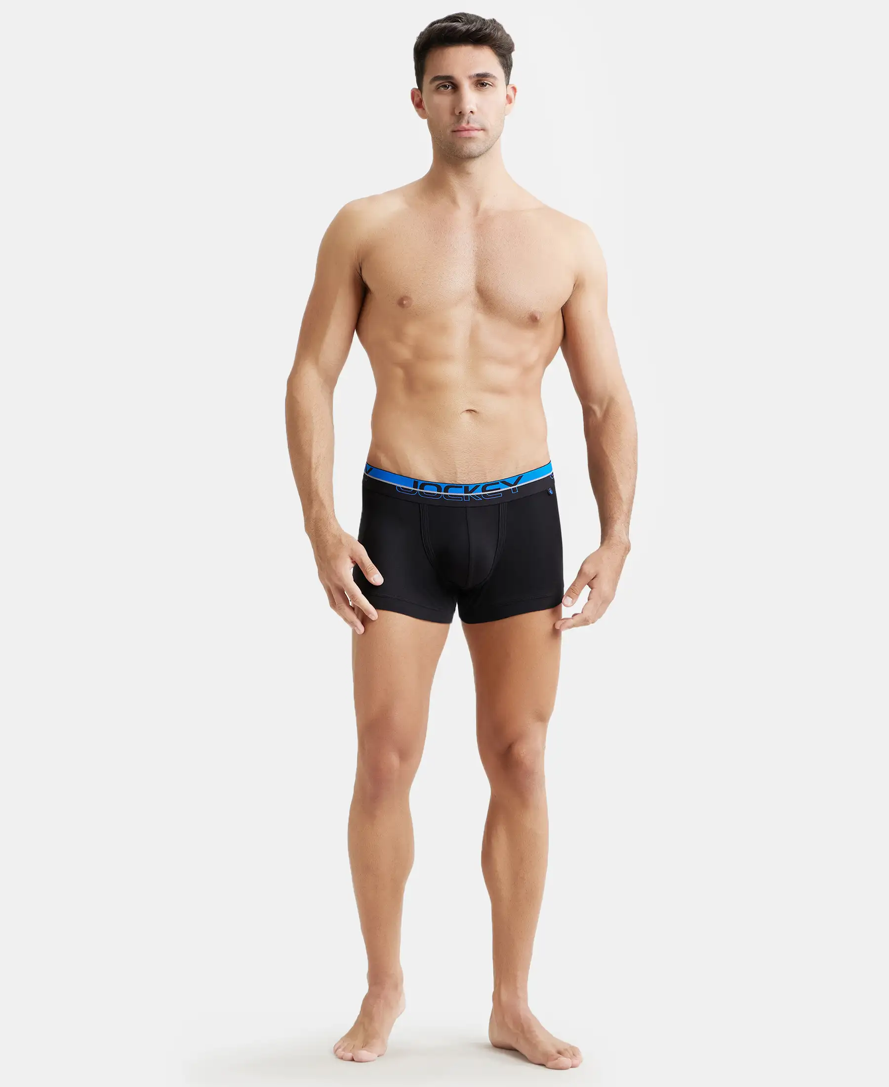 Super Combed Cotton Rib Solid Trunk with Ultrasoft Waistband - Black (Pack of 2) - Image 12