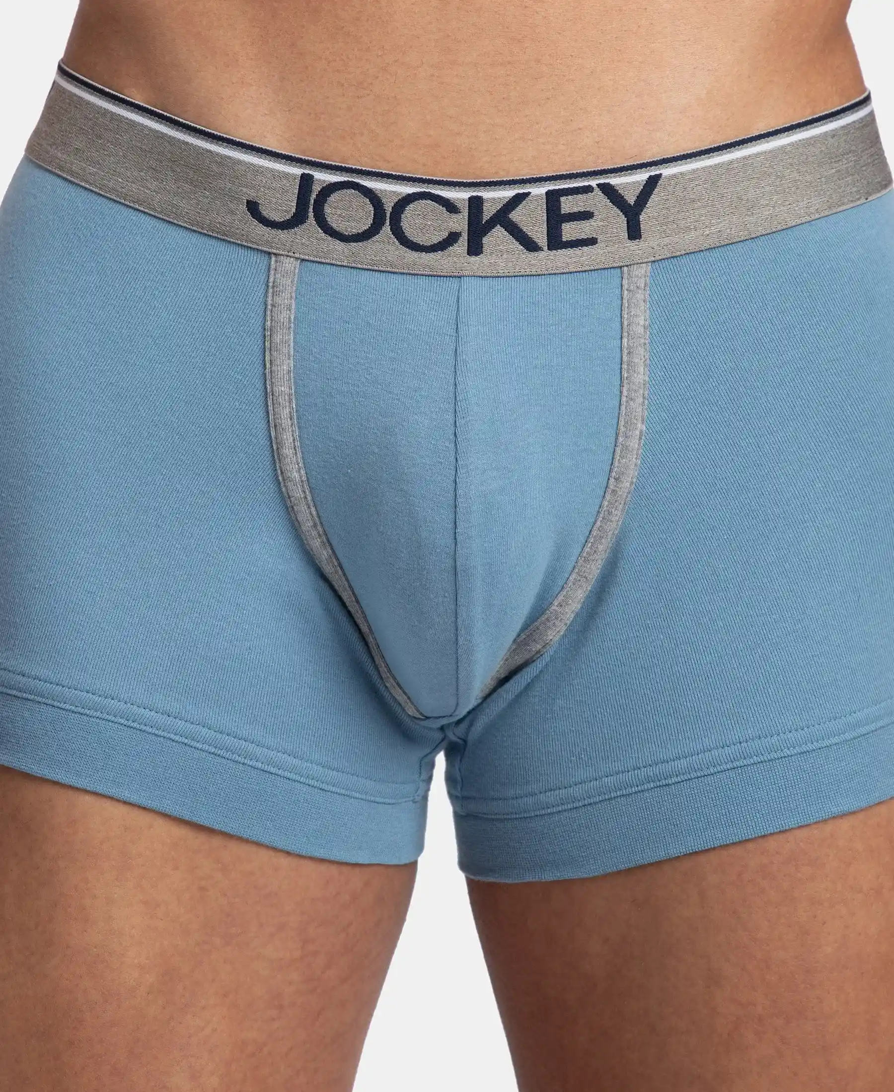 Super Combed Cotton Rib Solid Trunk with Ultrasoft Waistband - Blue Shadow (Pack of 2) - Image 8