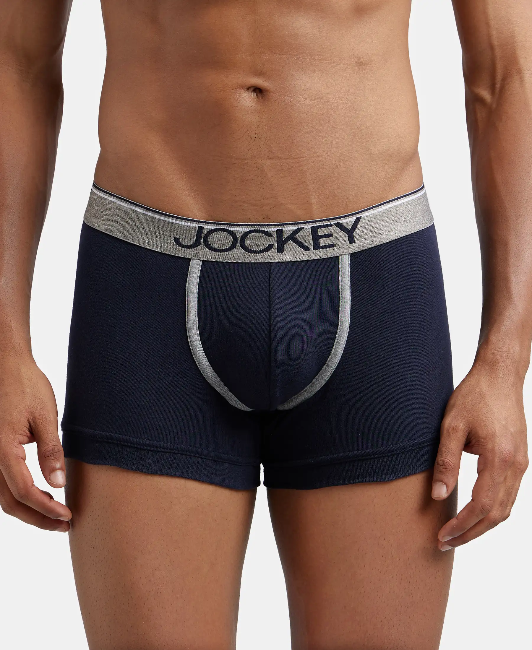 Super Combed Cotton Rib Solid Trunk with Ultrasoft Waistband - Deep Navy (Pack of 2) - Image 7