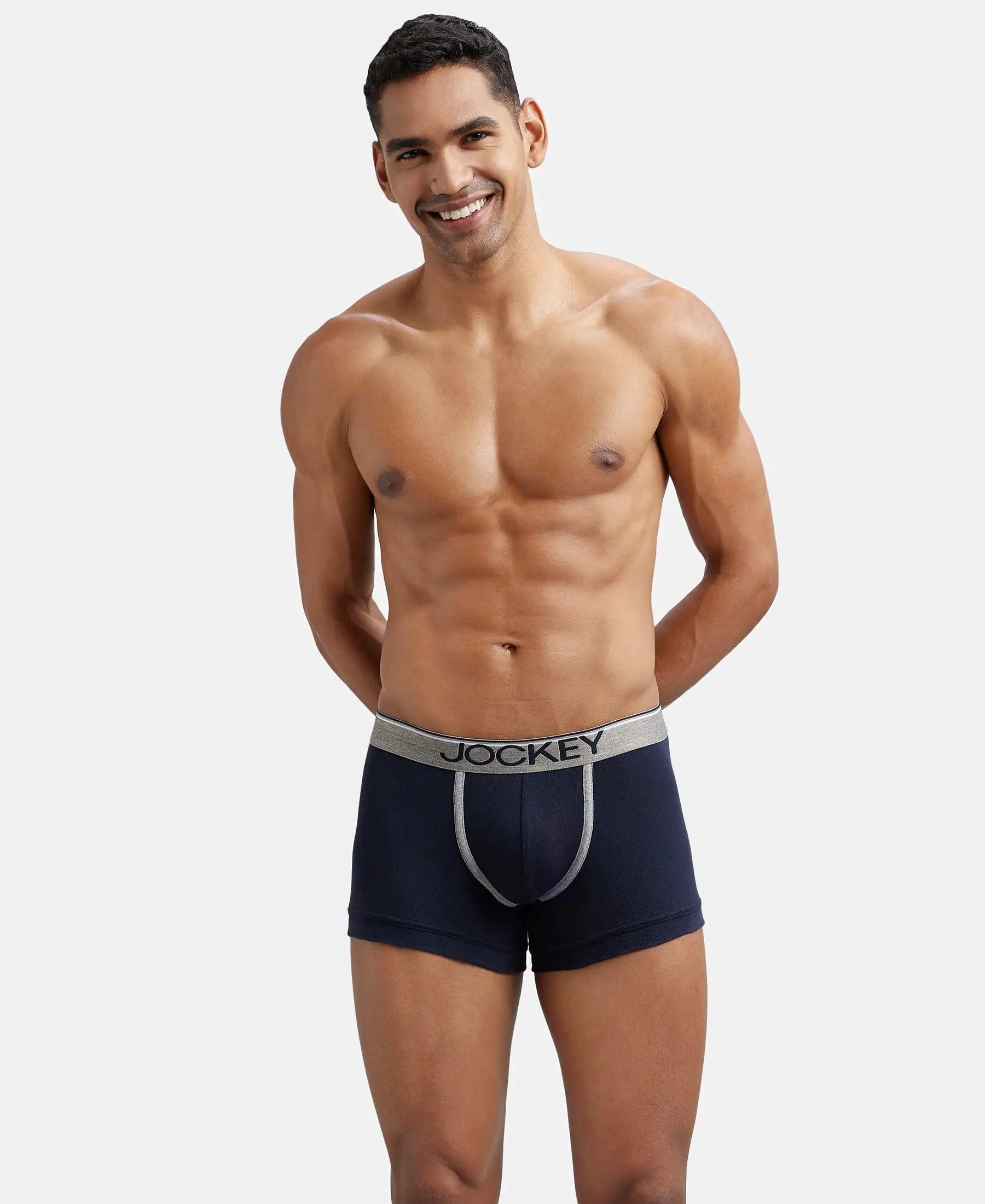 Super Combed Cotton Rib Solid Trunk with Ultrasoft Waistband - Deep Navy (Pack of 2) - Image 8