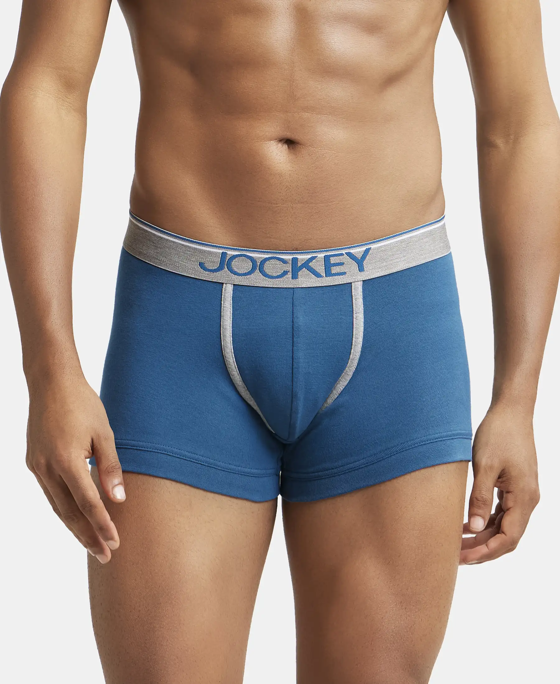 Super Combed Cotton Rib Solid Trunk with Ultrasoft Waistband - Seaport Teal