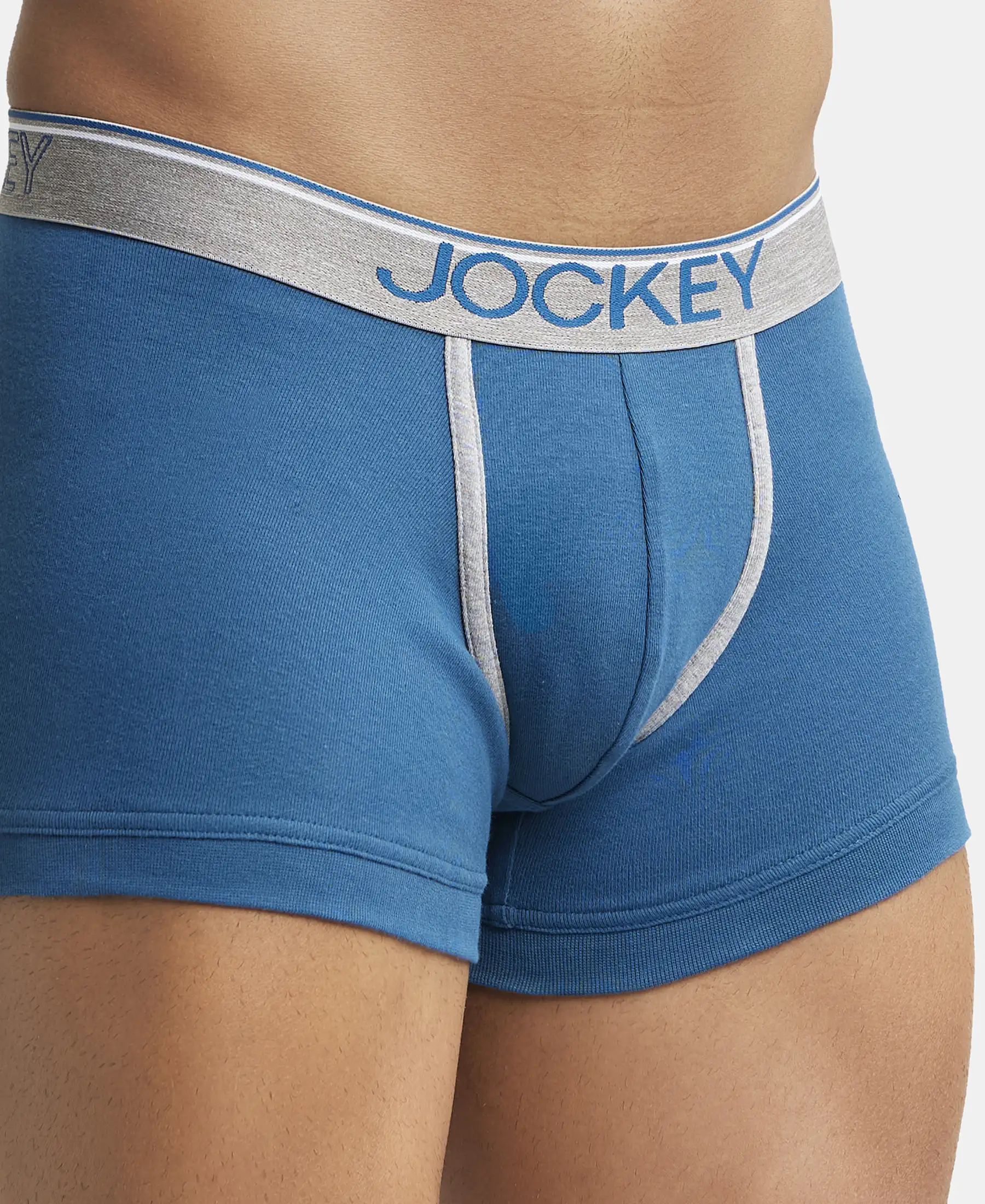 Super Combed Cotton Rib Solid Trunk with Ultrasoft Waistband - Seaport Teal - Image 6