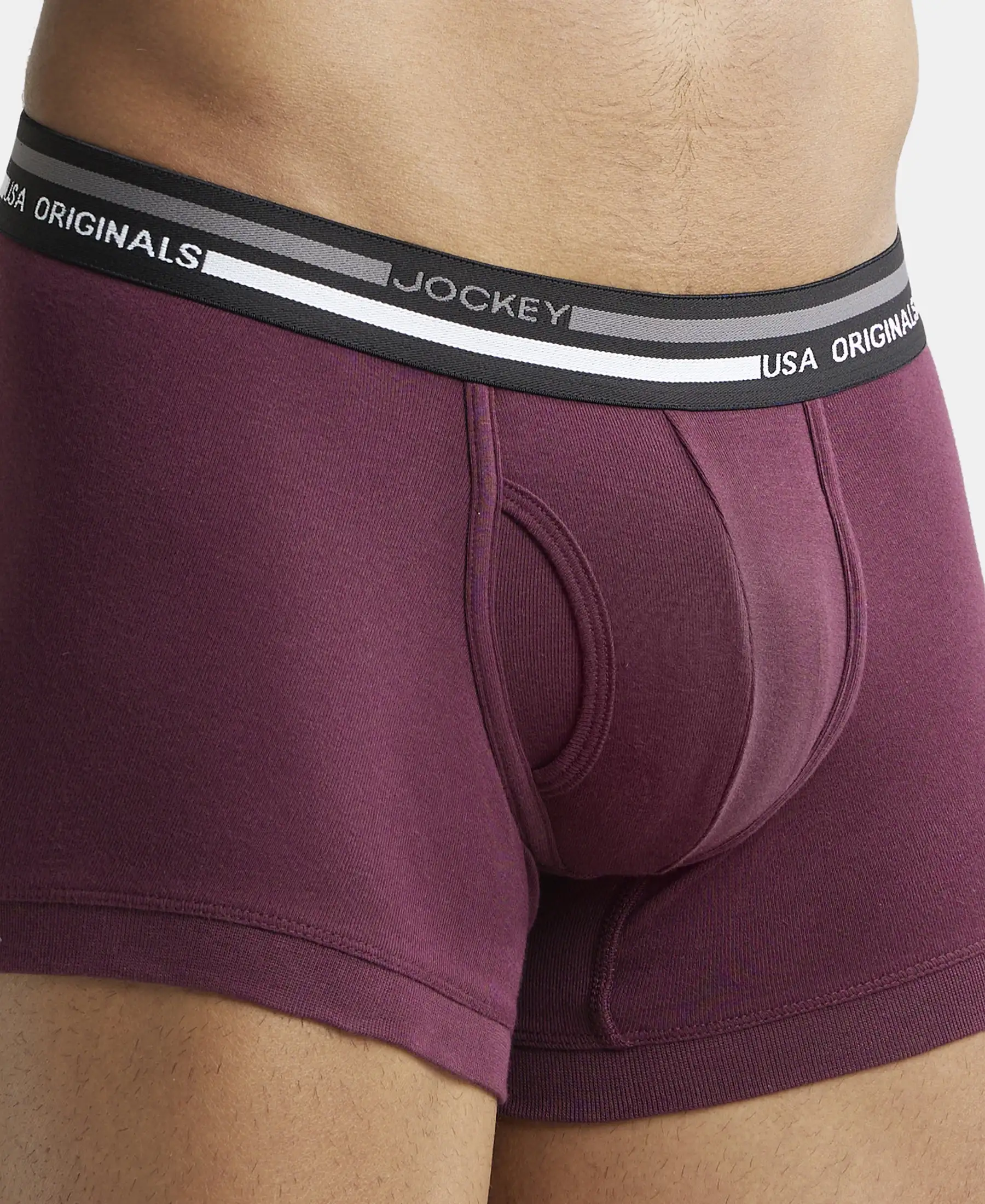 Super Combed Cotton Rib Trunk with Ultrasoft Waistband - Wine Tasting - Image 6
