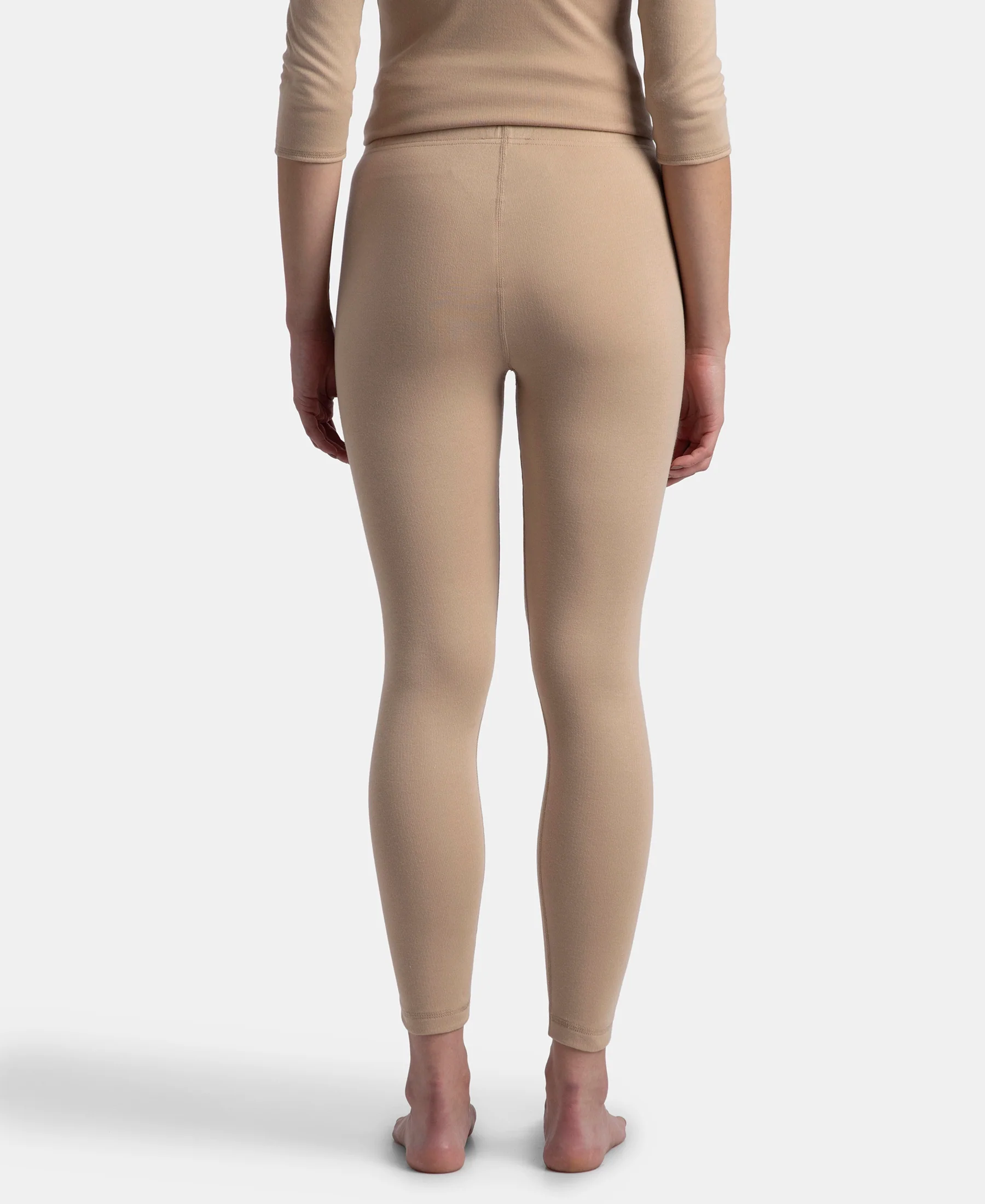 Super Warm Super Combed Cotton Rich Brushed Fabric Thermal Leggings with StayWarm Technology - Skin - Image 3