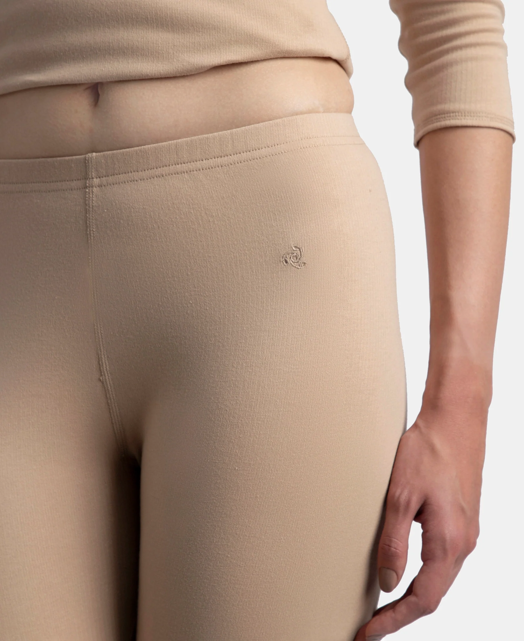 Super Warm Super Combed Cotton Rich Brushed Fabric Thermal Leggings with StayWarm Technology - Skin - Image 7
