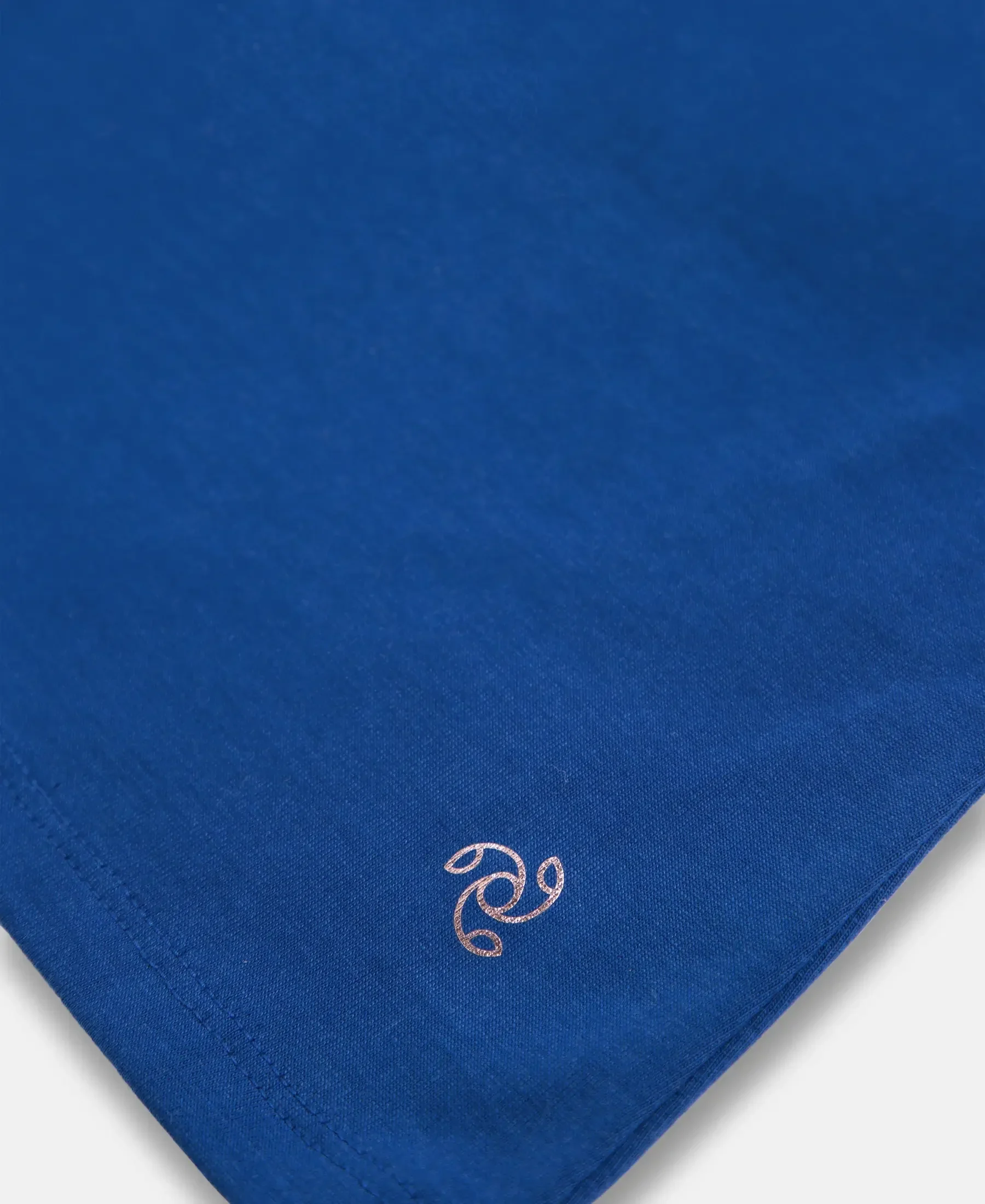 Super Combed Cotton Rich Fabric Relaxed Fit V-Neck Half Sleeve T-Shirt - Mazarine Blue - Image 9