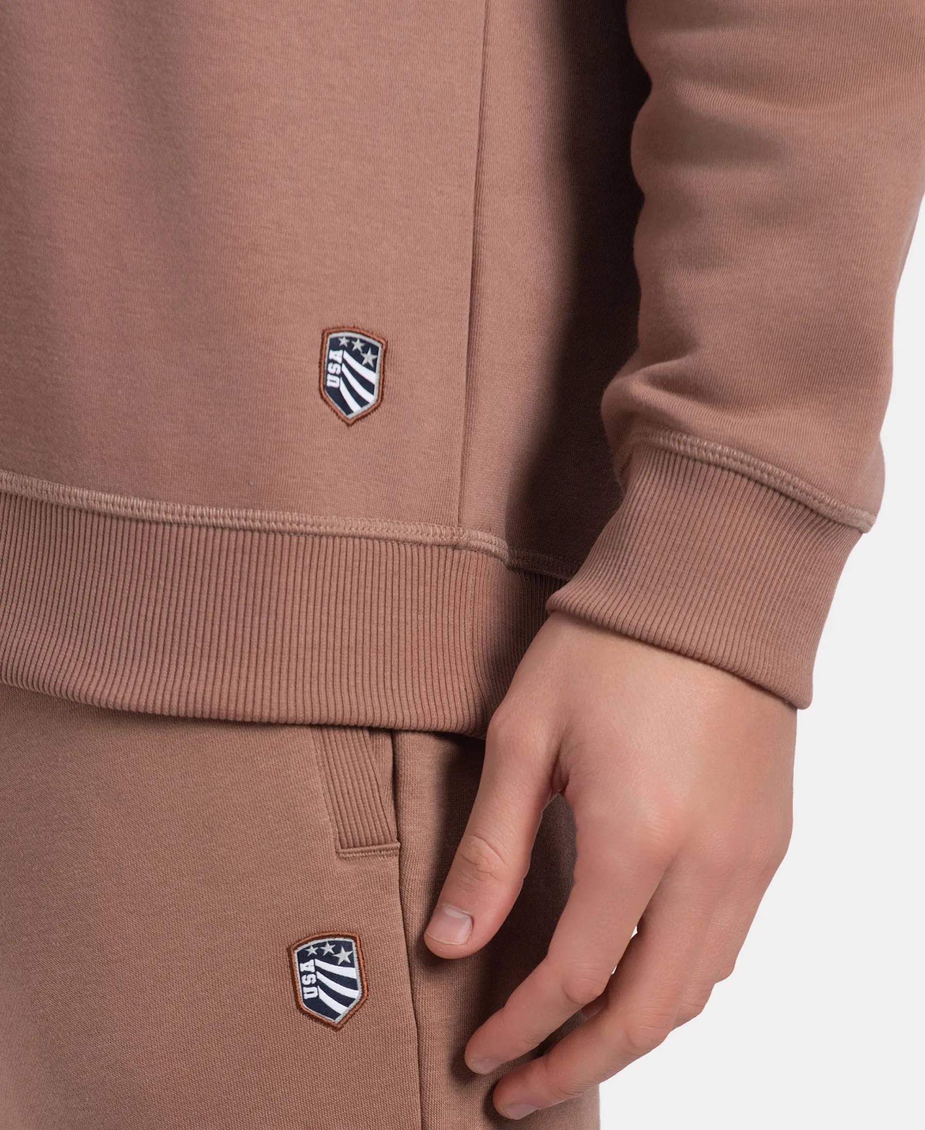 Super Combed Cotton Rich Fleece Sweatshirt with StayWarm Technology - Brownie - Image 8
