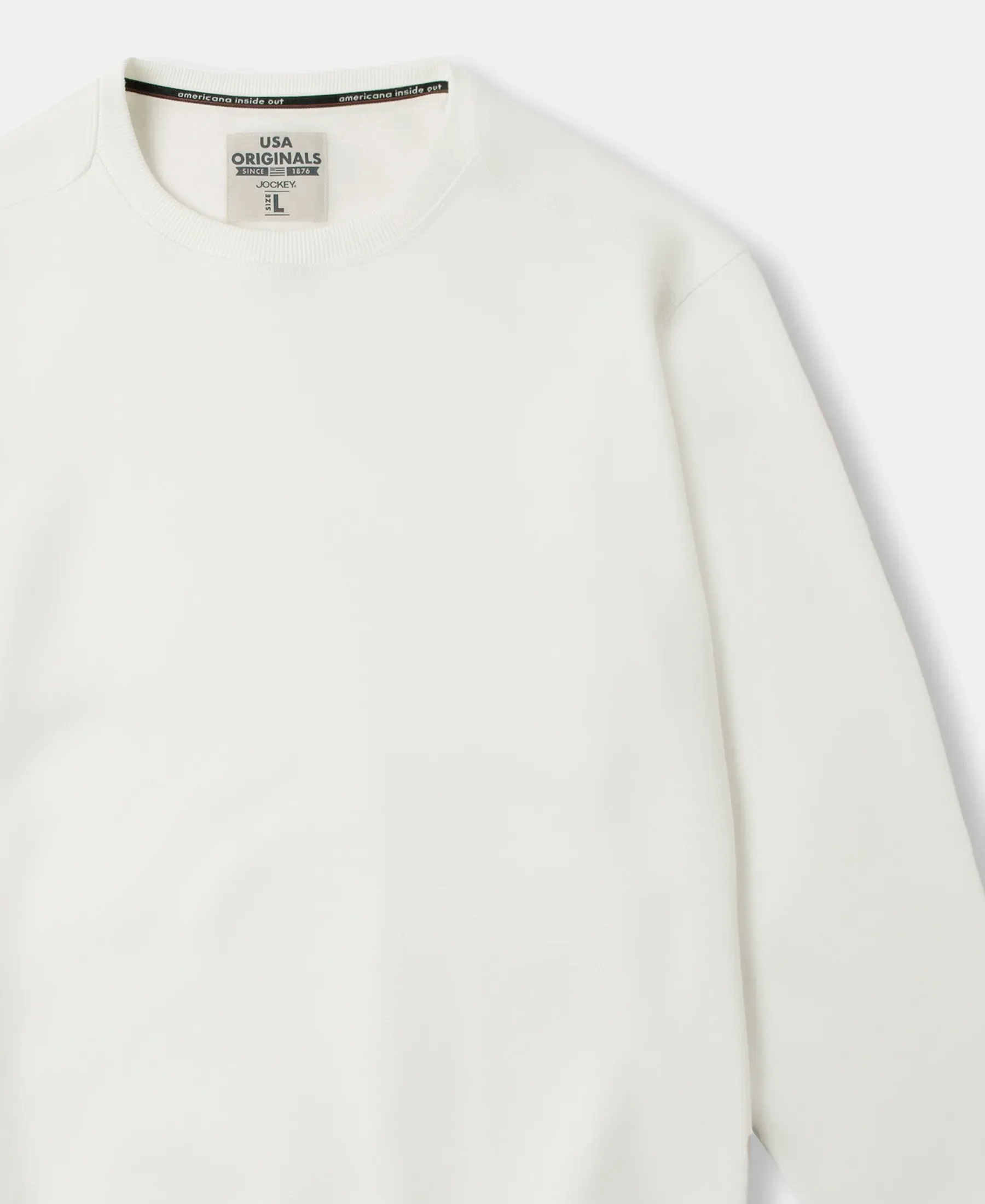 Super Combed Cotton Rich Fleece Sweatshirt with StayWarm Technology - Cannoli Cream - Image 9