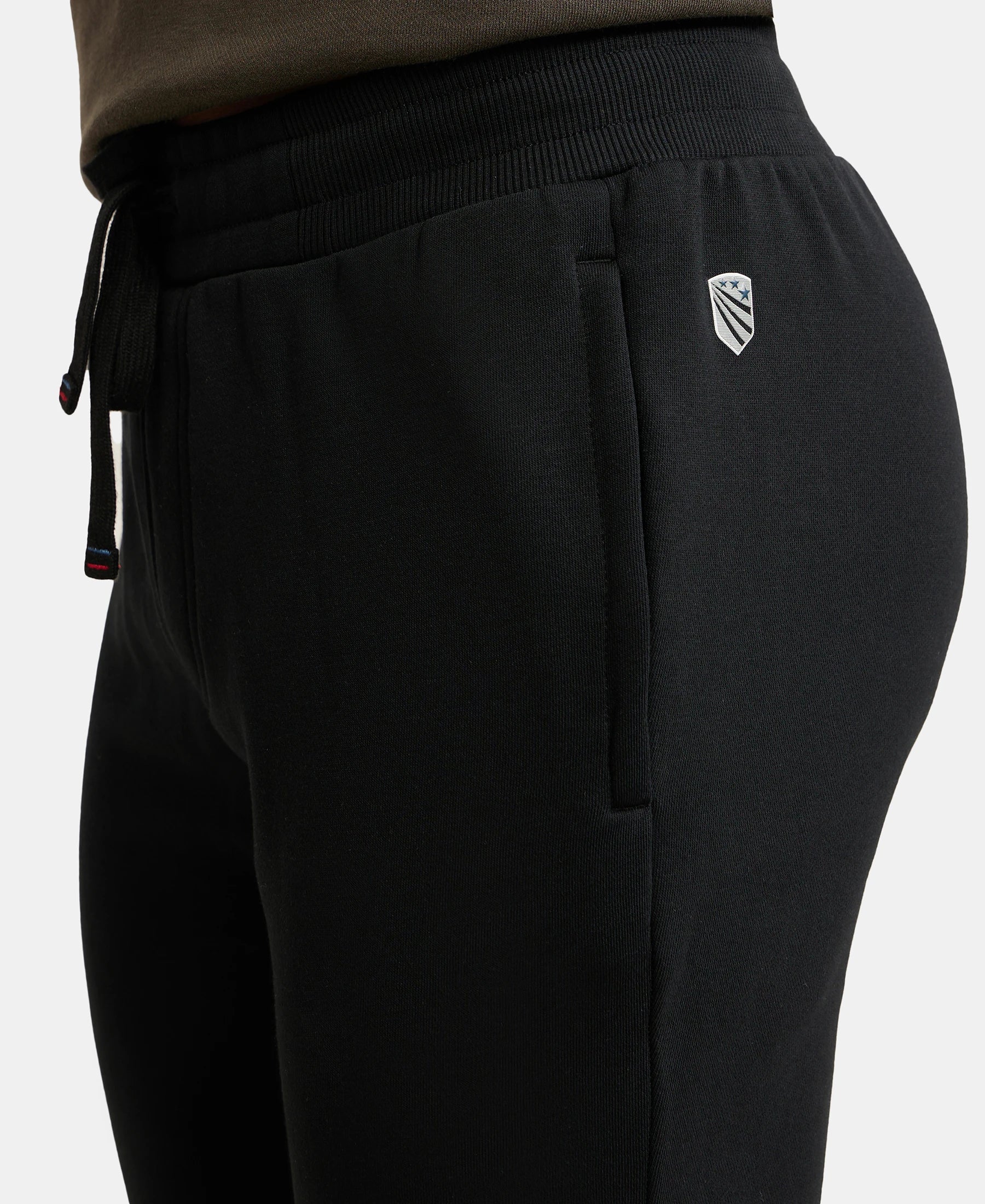 Super Combed Cotton Rich Fleece Trackpants with StayWarm Technology - Black - Image 7