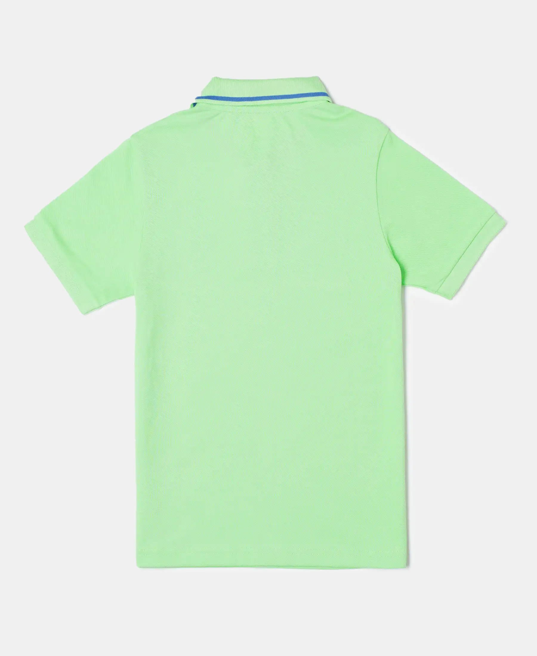Boy's Super Combed Cotton Rich Graphic Printed Half Sleeve Polo T-Shirt - Spring Bouquet - Image 2