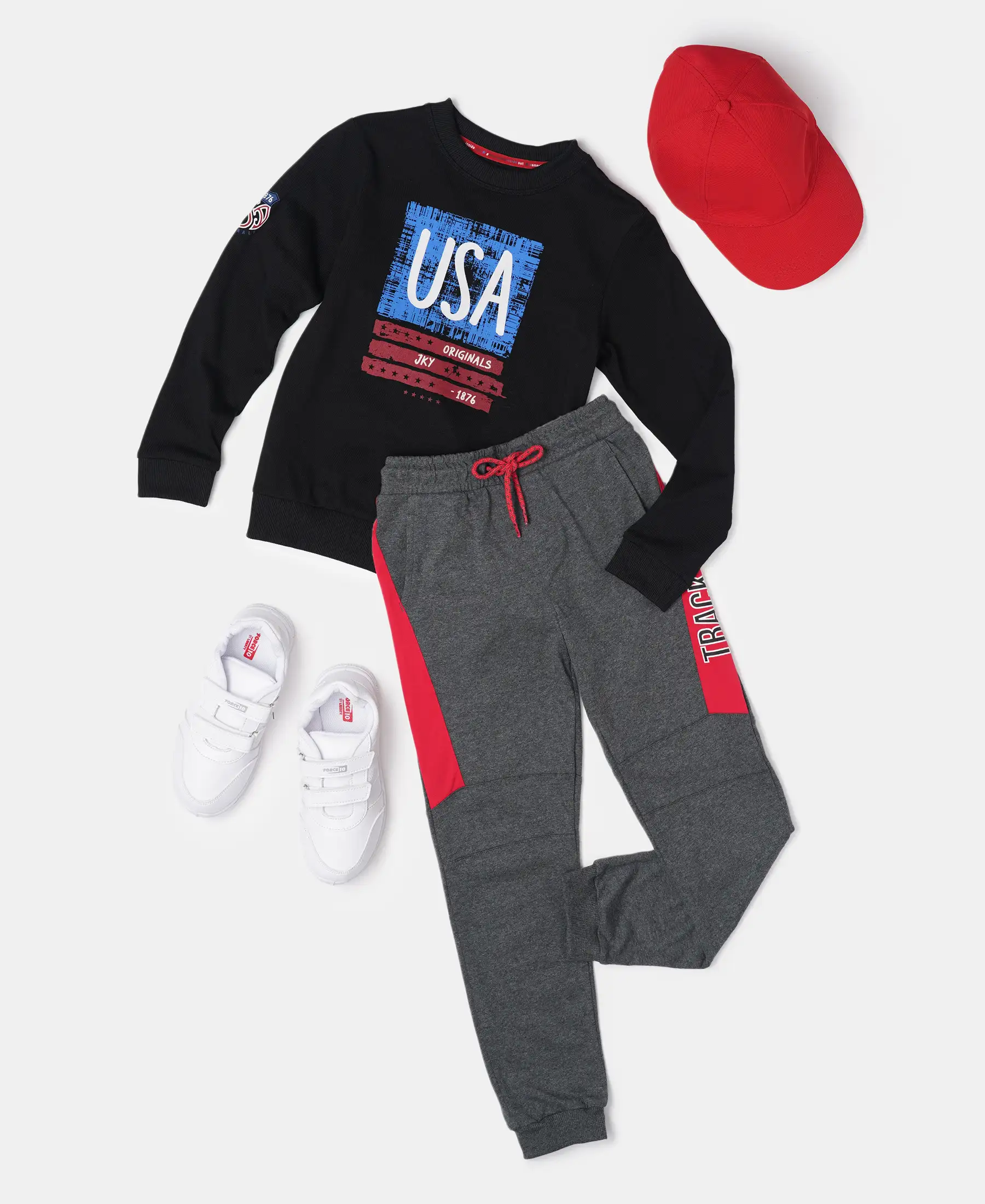 Boy's Super Combed Cotton Rich Graphic Printed Sweatshirt - Black - Image 4
