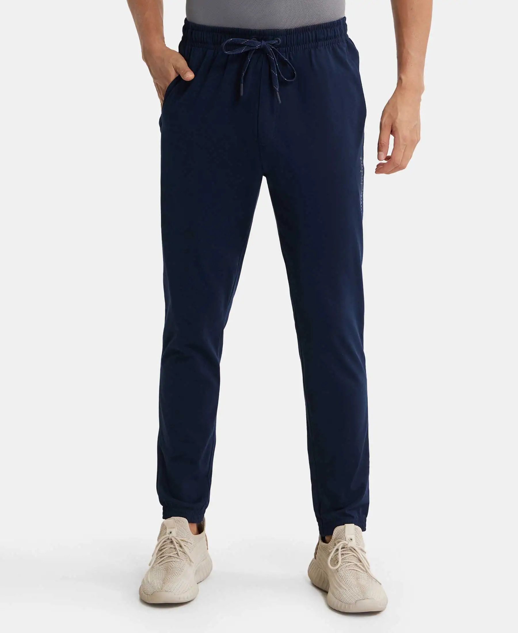 Super Combed Cotton Rich Jogger with StayFresh Treatment - Navy