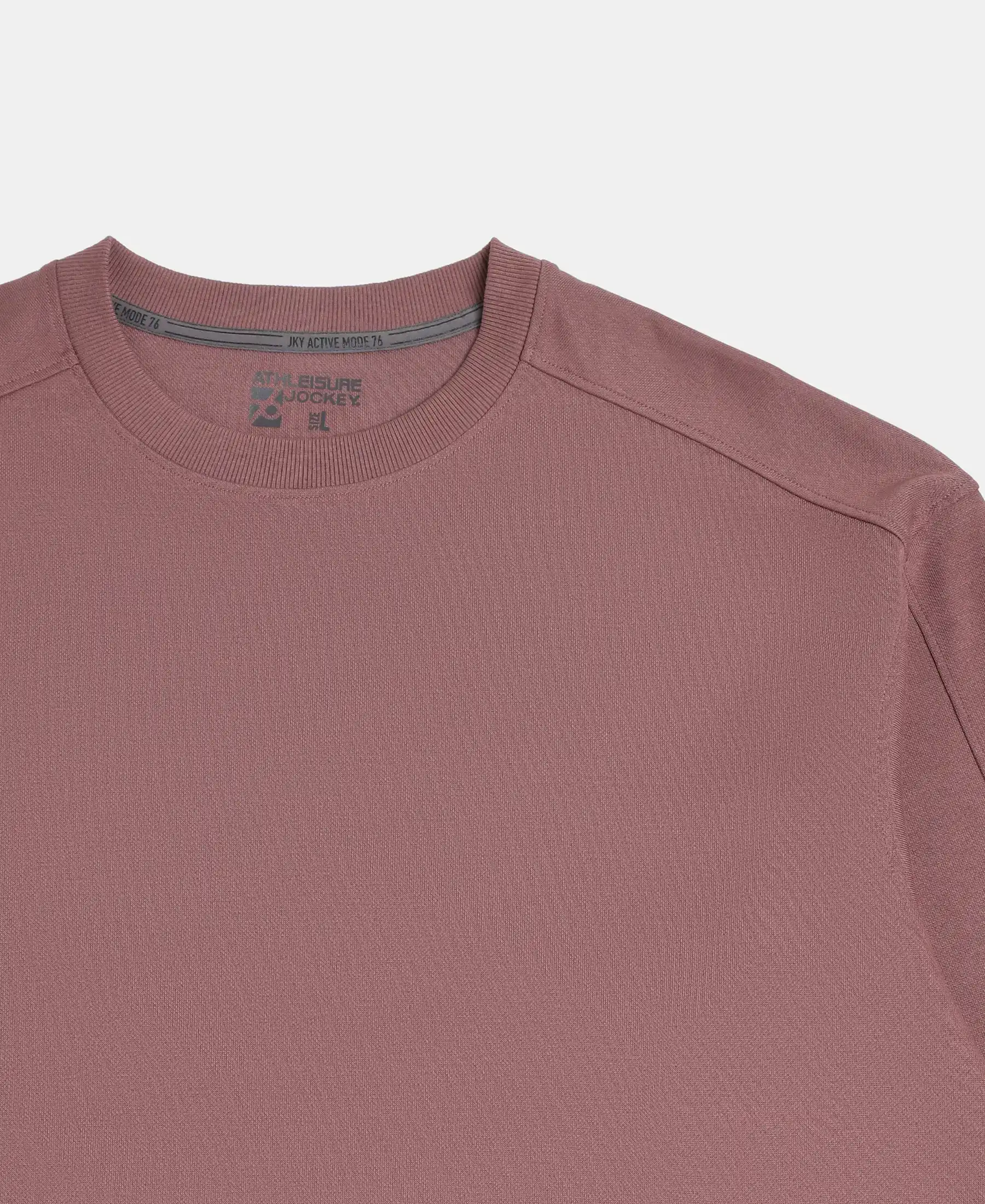 Super Combed Cotton Rich Pique Sweatshirt With Ribbed Cuffs - Rose Taupe - Image 9