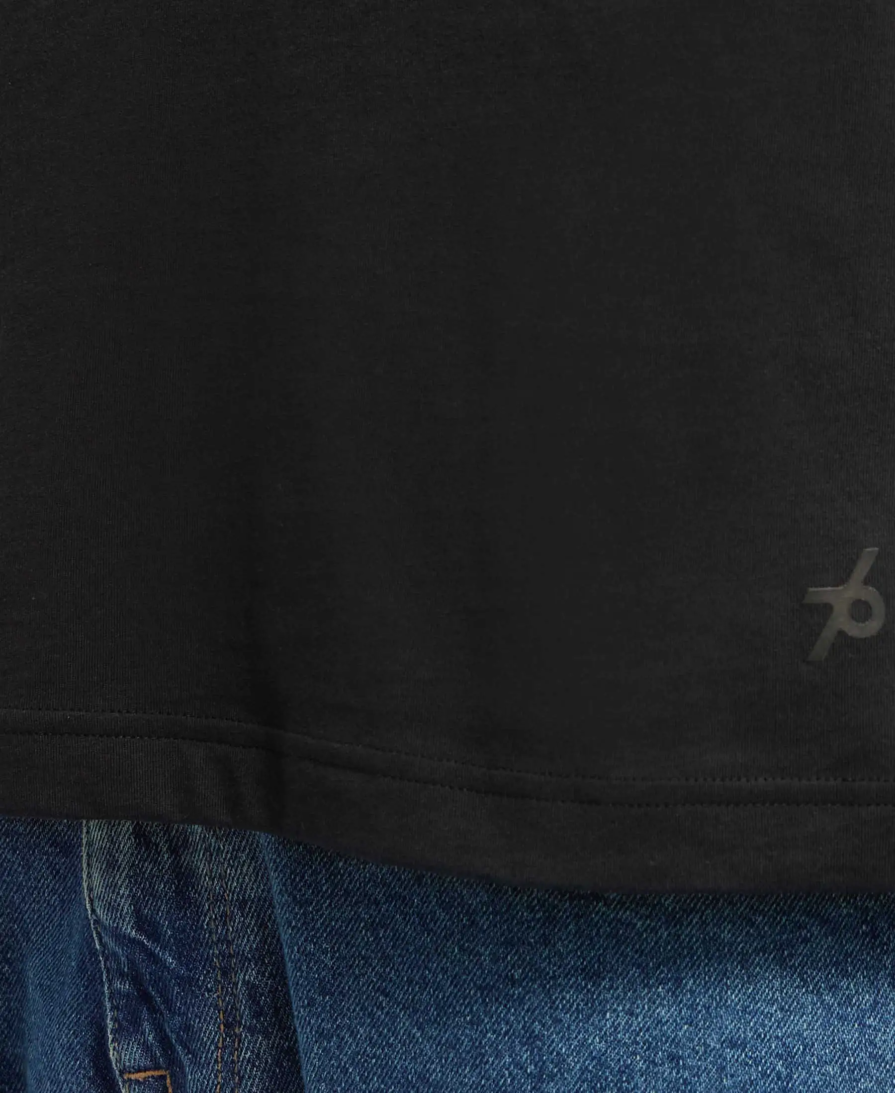 Super Combed Cotton Rich Round Neck Half Sleeve T-Shirt - Black - Image 7