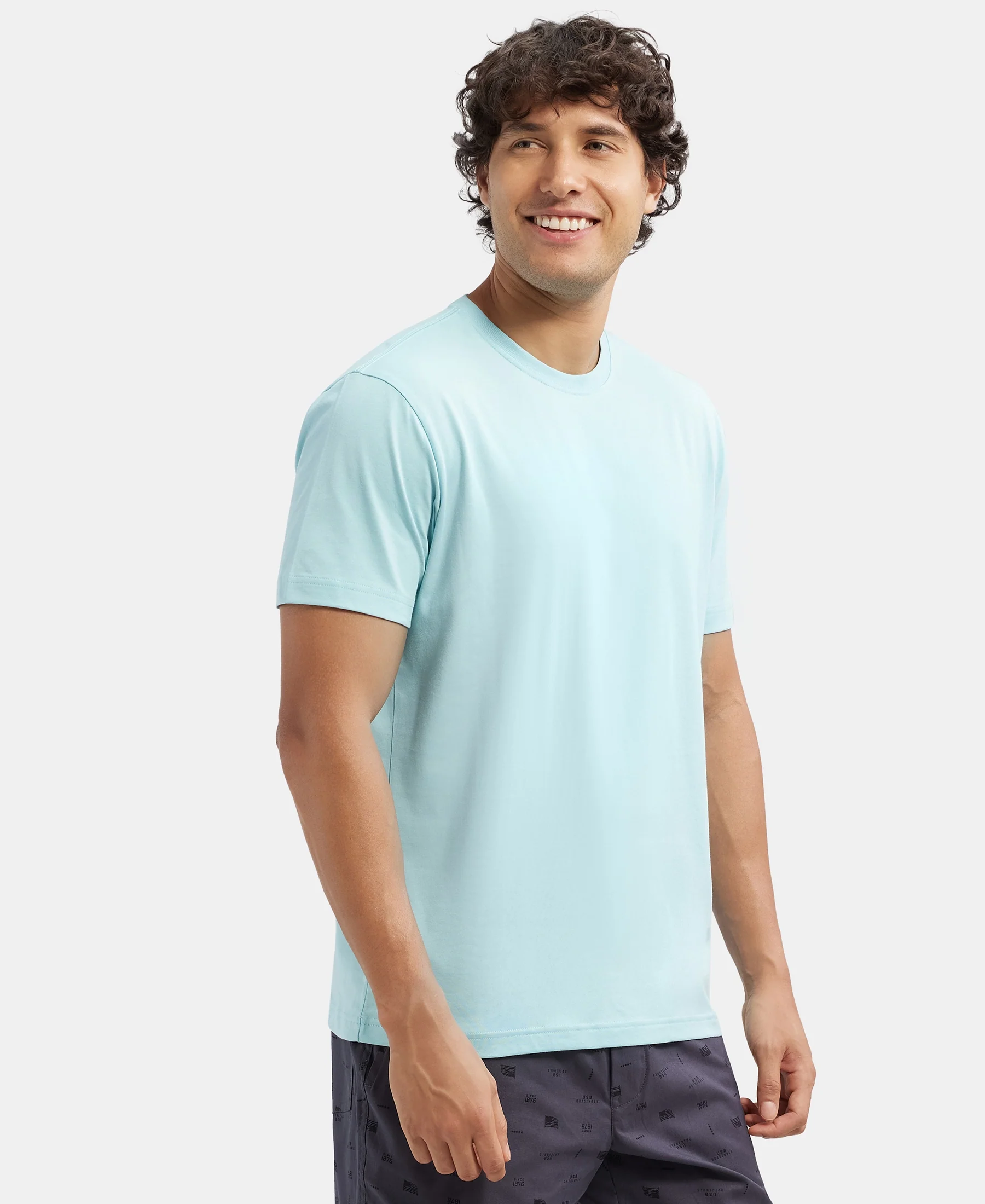 Super Combed Cotton Rich Round Neck Half Sleeve T-Shirt - Sea Angel - Image 2