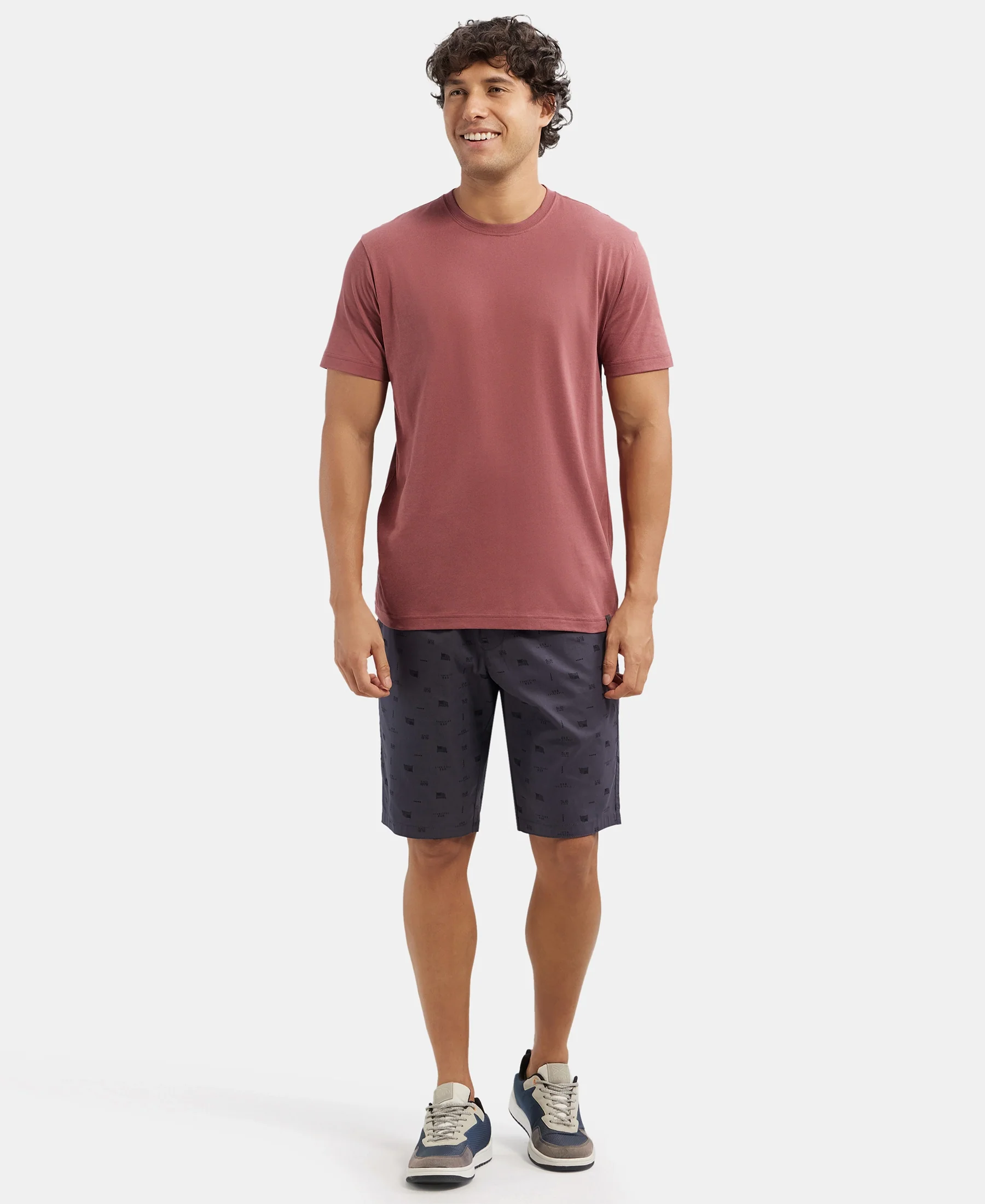 Super Combed Cotton Rich Round Neck Half Sleeve T-Shirt - Wild Ginger - Image 4