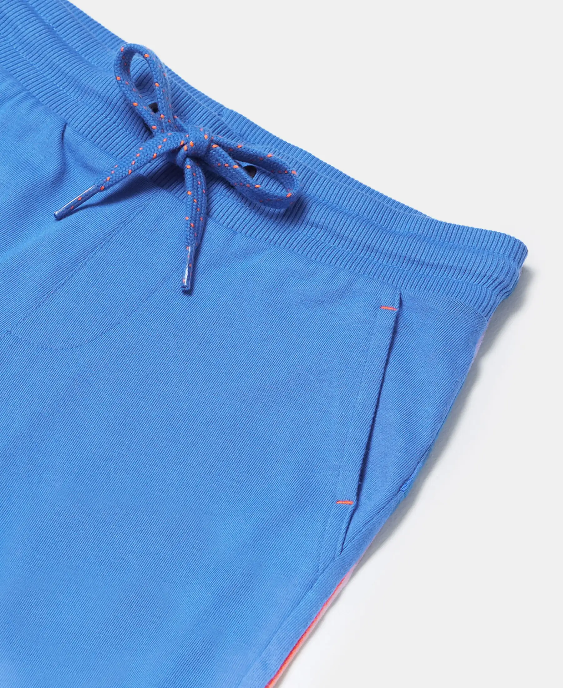 Boy's Super Combed Cotton Rich Shorts with Contrast Side Taping - Palace Blue - Image 3