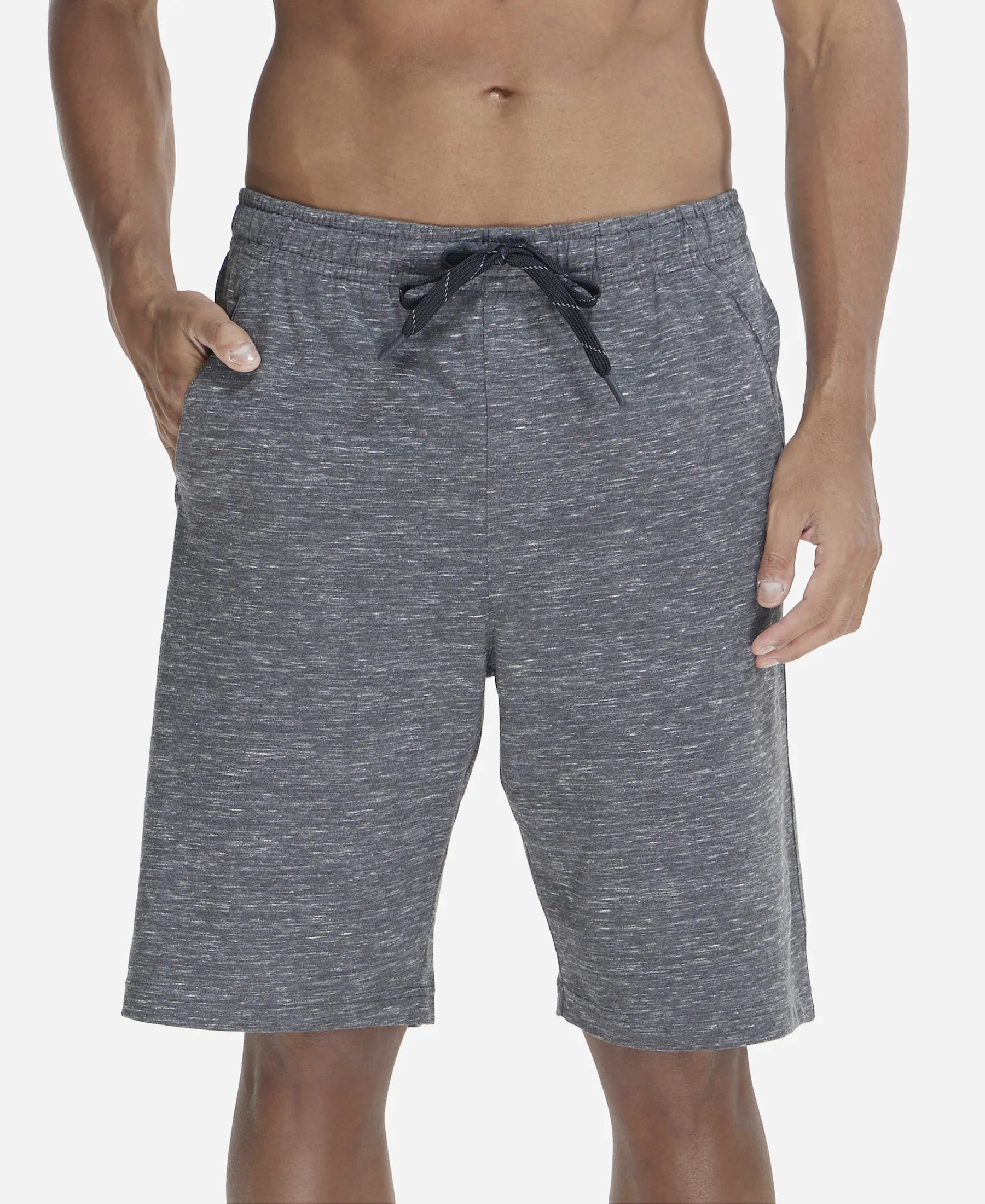 Super Combed Cotton Rich Shorts with StayFresh Treatment - Cool Grey Melange