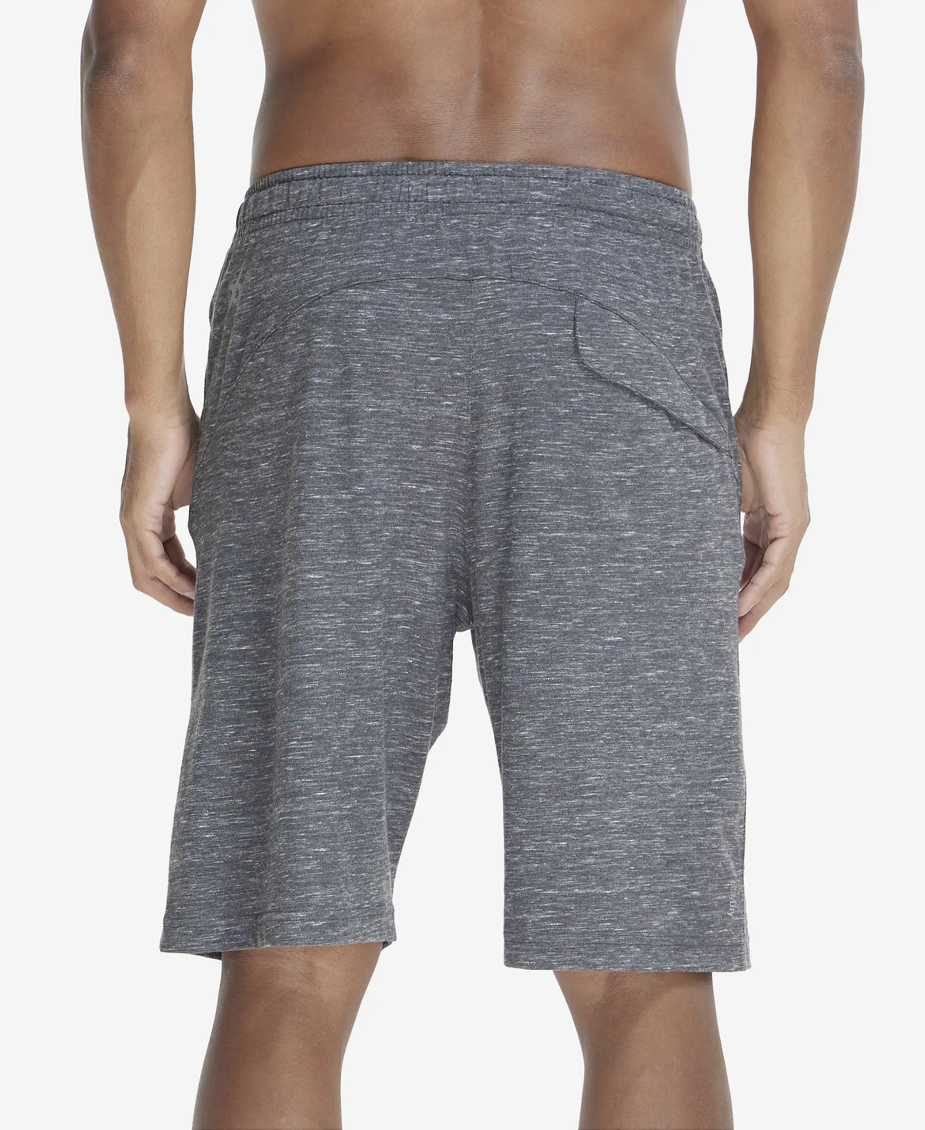 Super Combed Cotton Rich Shorts with StayFresh Treatment - Cool Grey Melange - Image 3