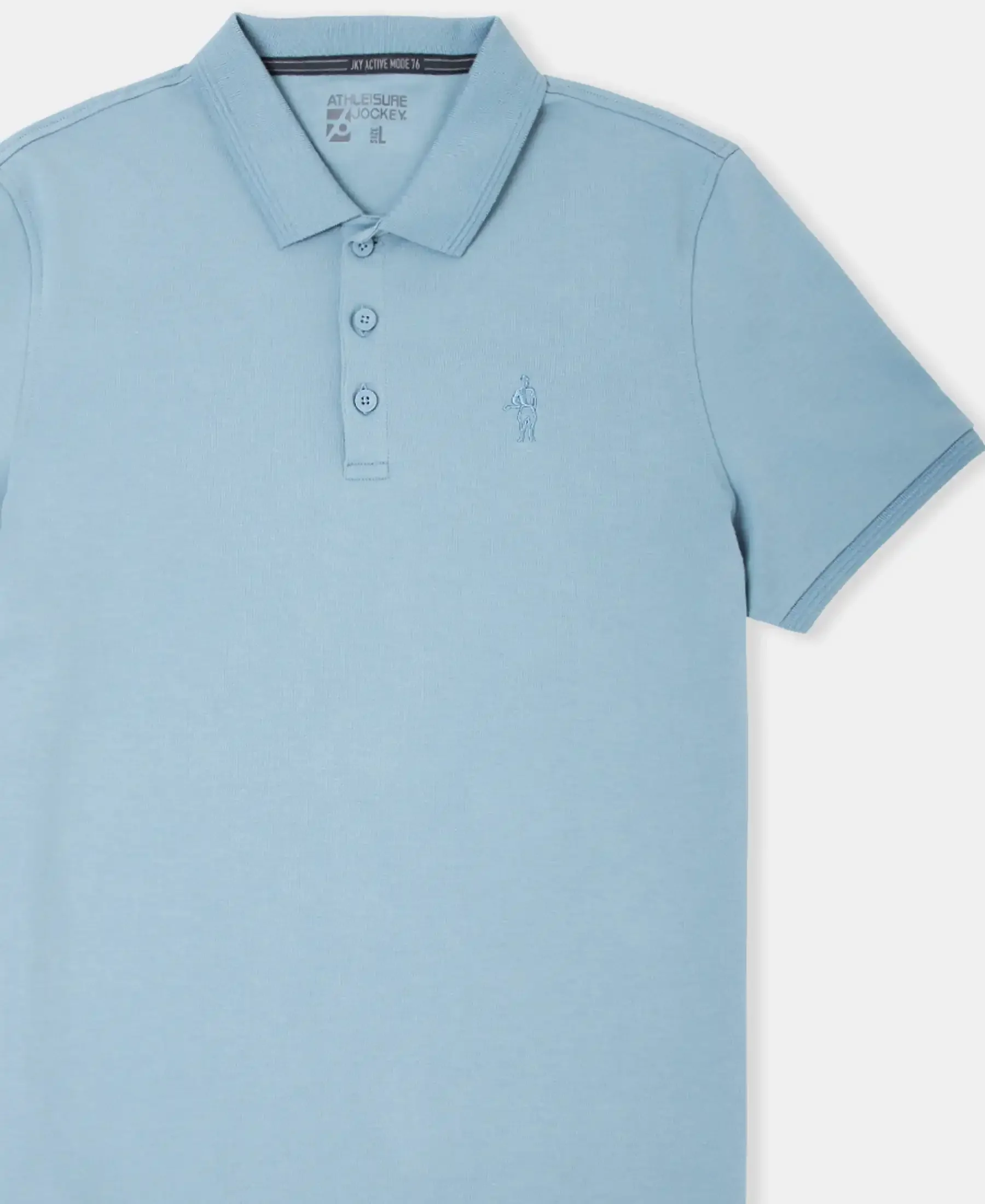 Super Combed Cotton Rich Solid Half Sleeve Polo T-Shirt - Provincial Blue - Image 8