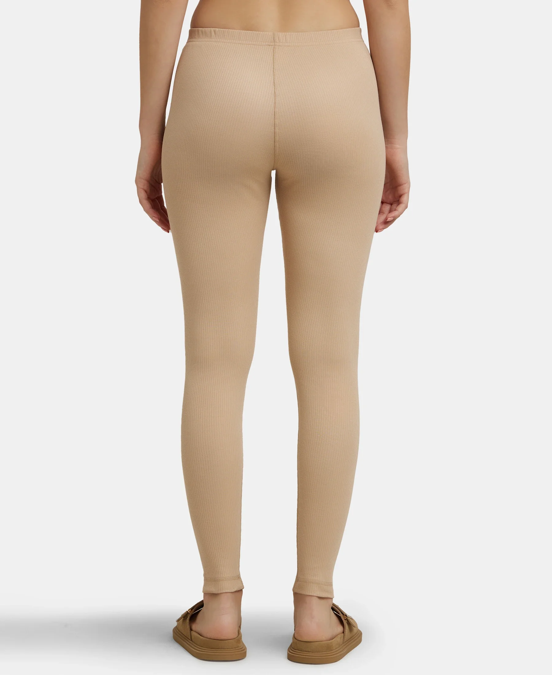 Extra Warmth Super Combed Cotton Rich Thermal Leggings with StayWarm Technology - Skin - Image 3