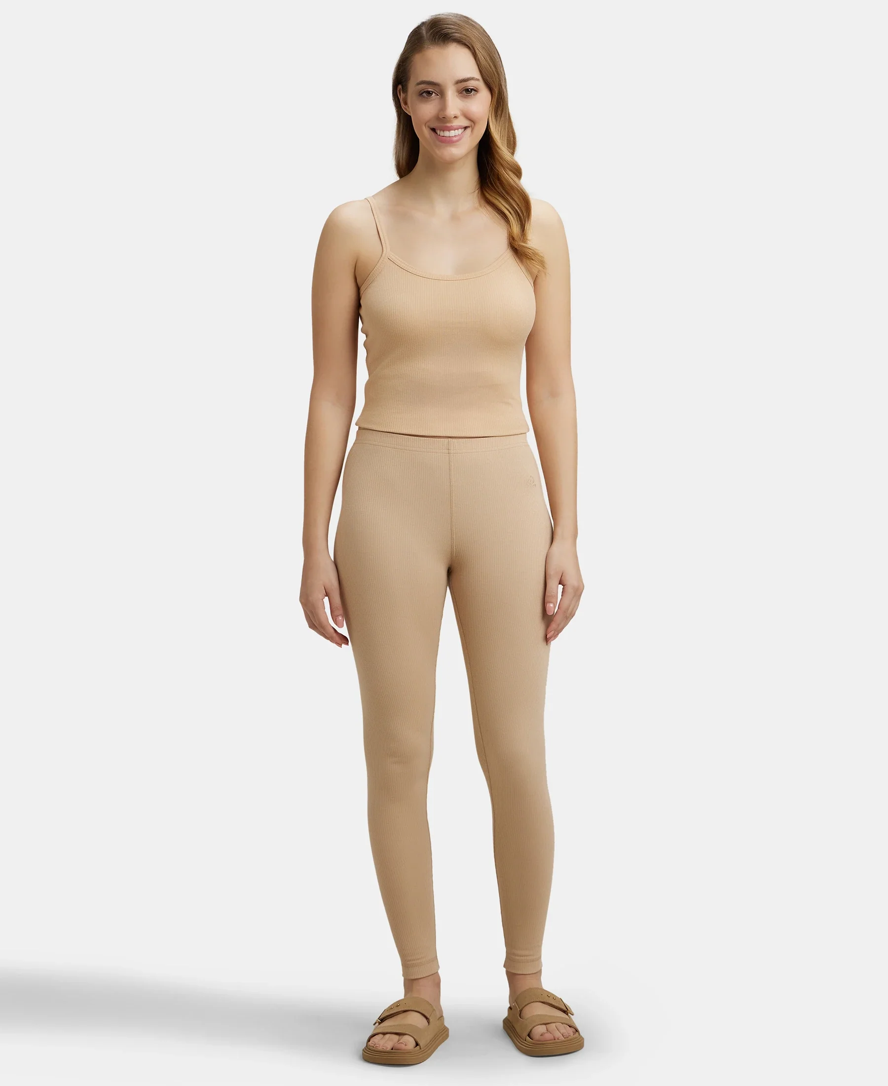 Extra Warmth Super Combed Cotton Rich Thermal Leggings with StayWarm Technology - Skin - Image 4