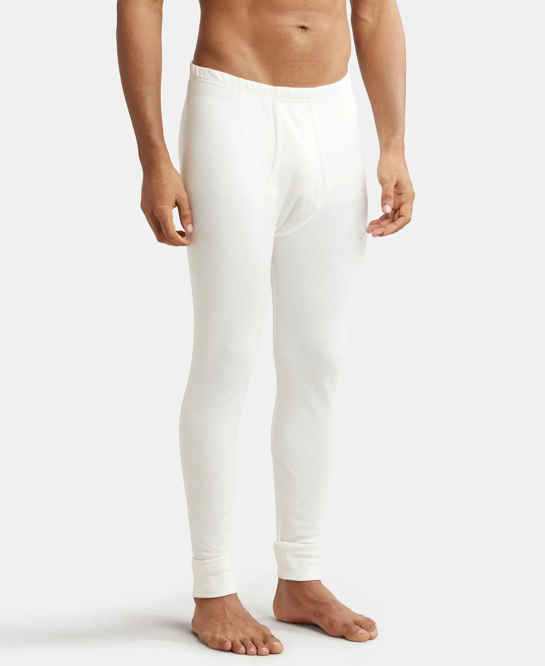 Extra Warmth Super Combed Cotton Rich Thermal Long Johns with StayWarm Technology - Off White - Image 2