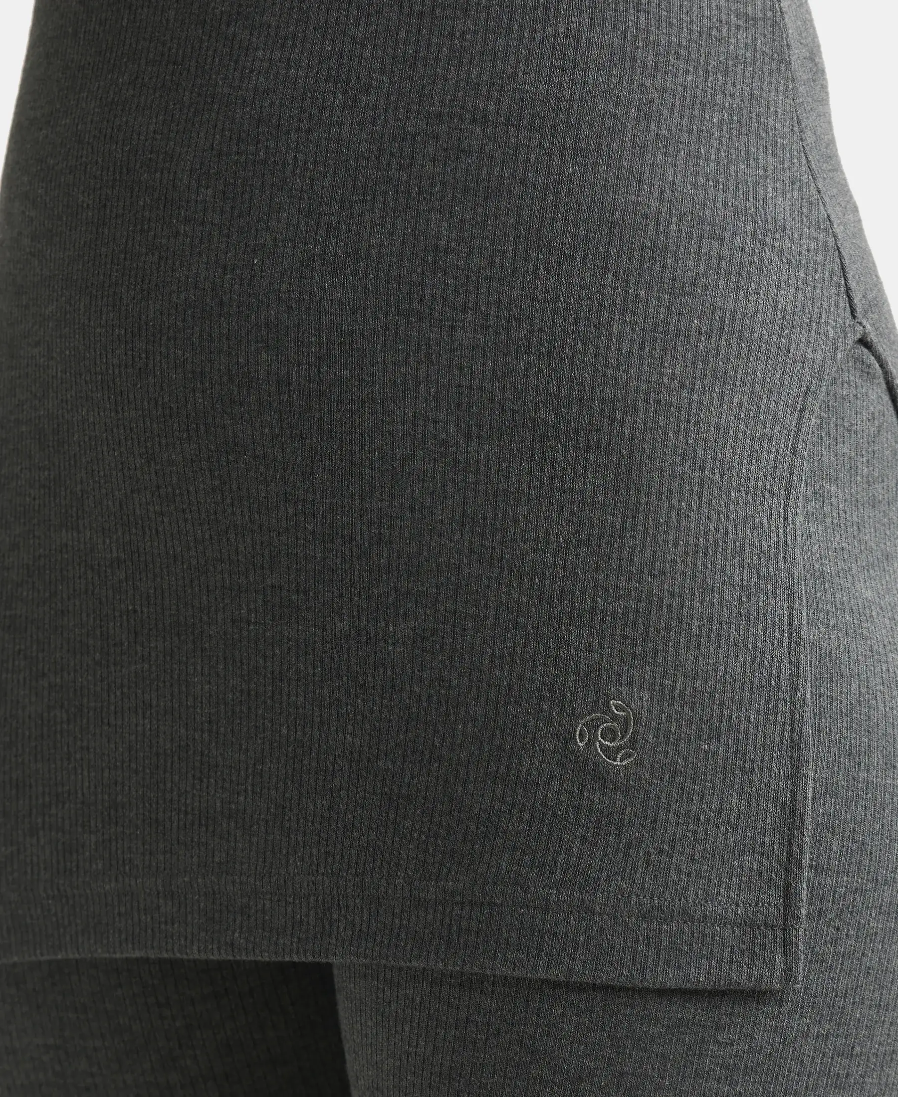 Extra Warmth Super Combed Cotton Rich Thermal Tank Top with StayWarm Technology - Charcoal Melange - Image 7
