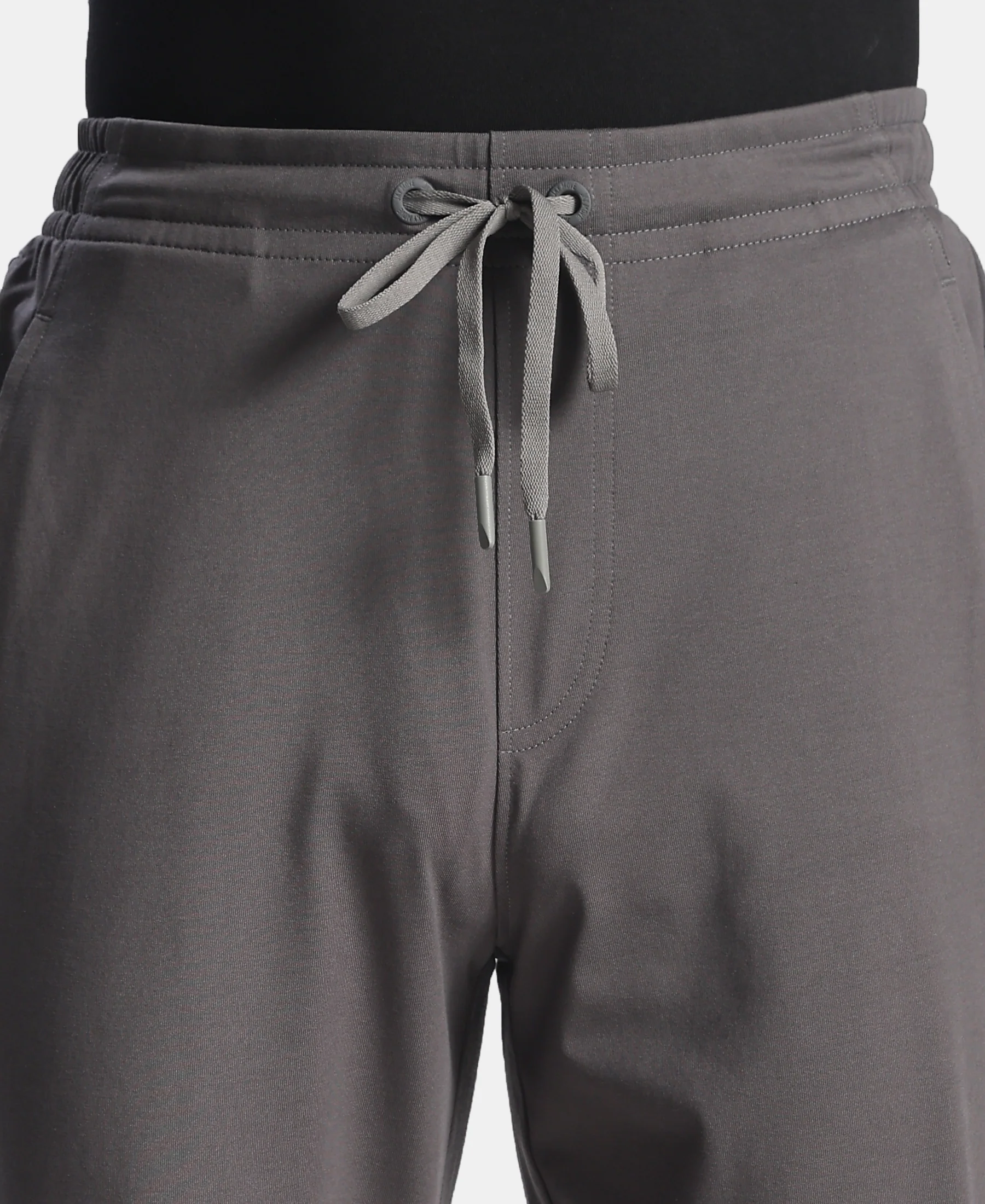 Super Combed Cotton Rich Trackpant with Pockets and StayFresh Treatment - Magnet - Image 7